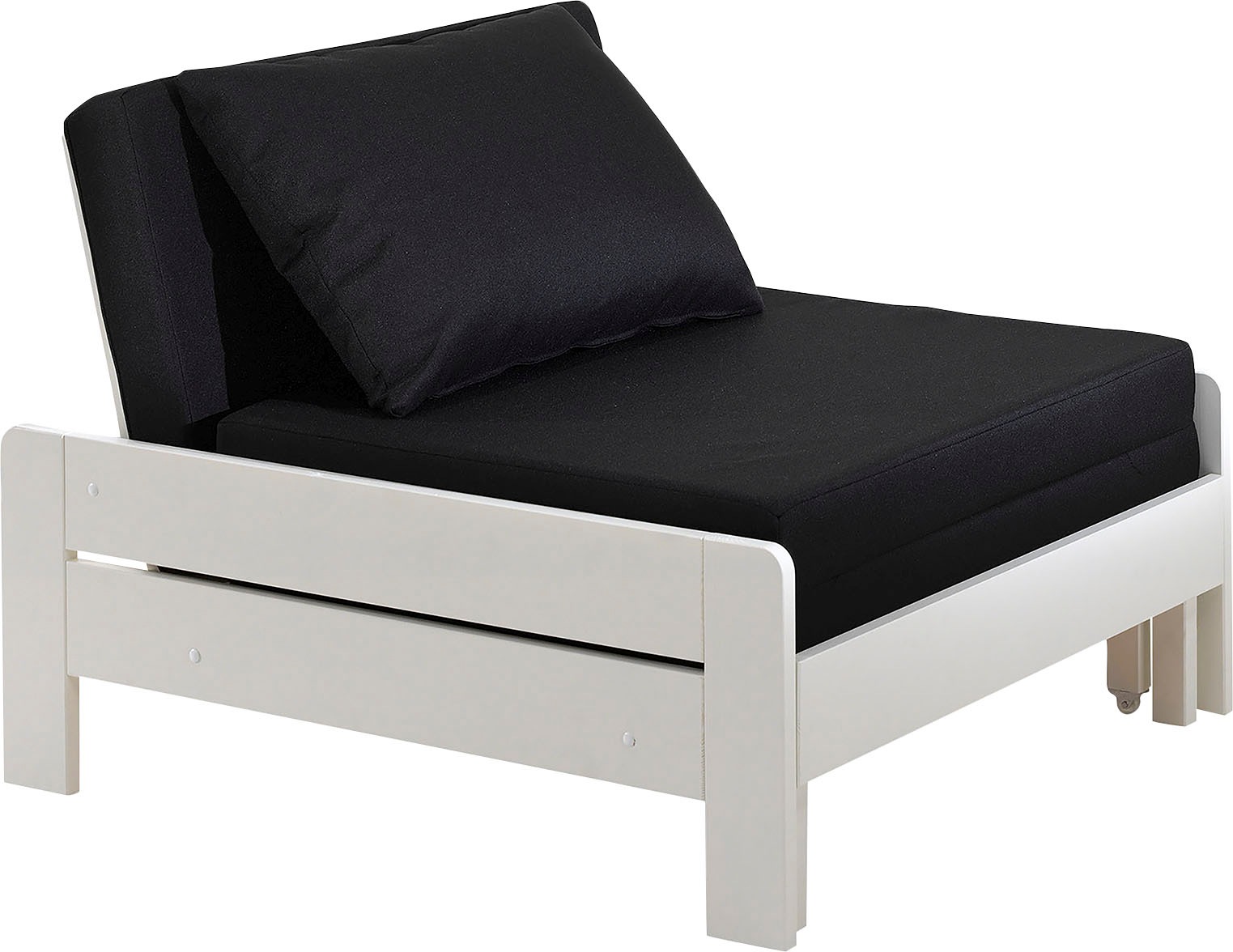 Vipack Jugendbett »Pino«, (Made in Europe), Einzelbett, Sessel, ausklappbar zum Gästebett