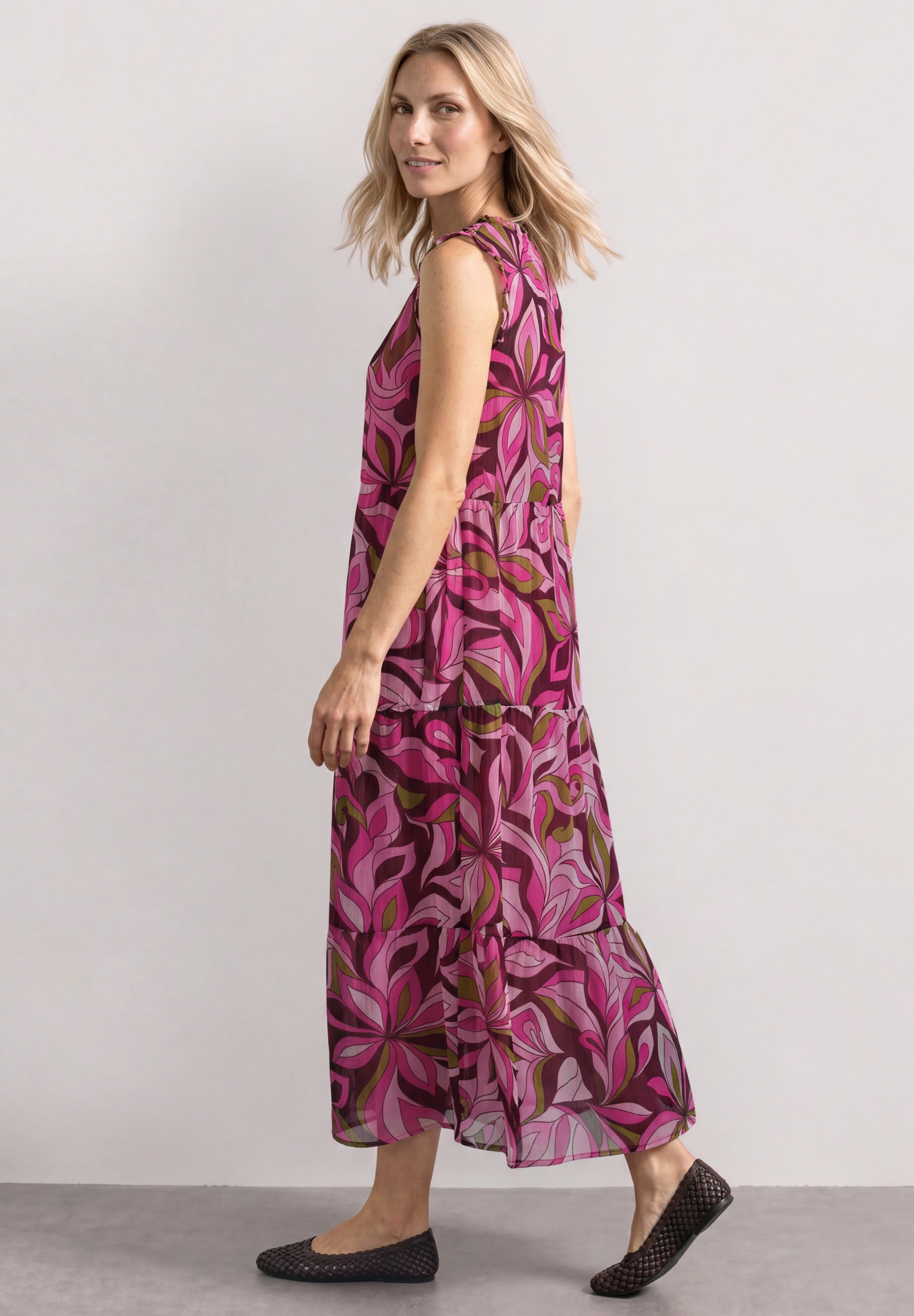 STREET ONE Maxikleid Ohne Taschen mit Print