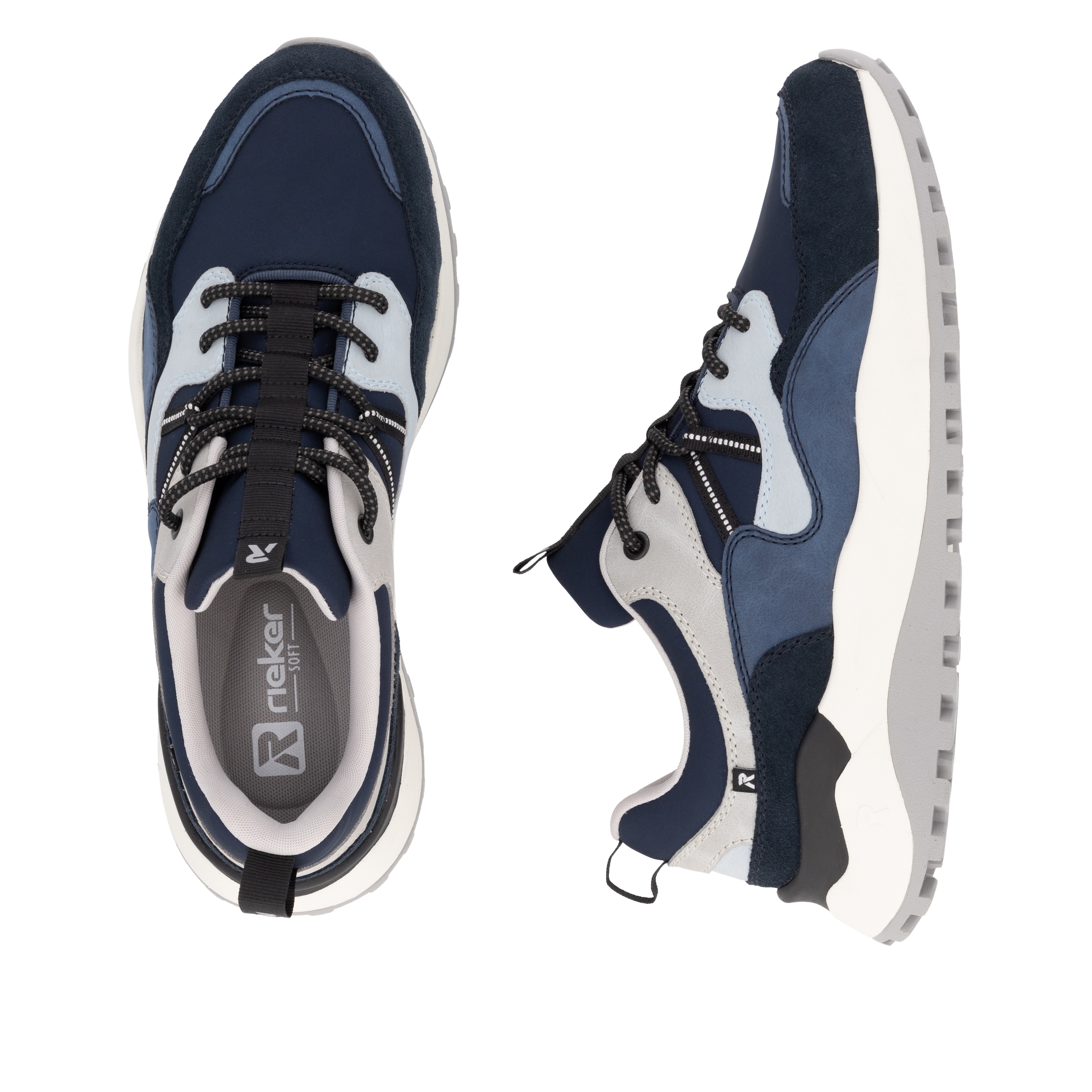 RIEKER Sport Slip-On Sneaker »Castello«, Halbschuh, Freizeitschuh, Slip in mit herausnehmbarer Soft-Einlage