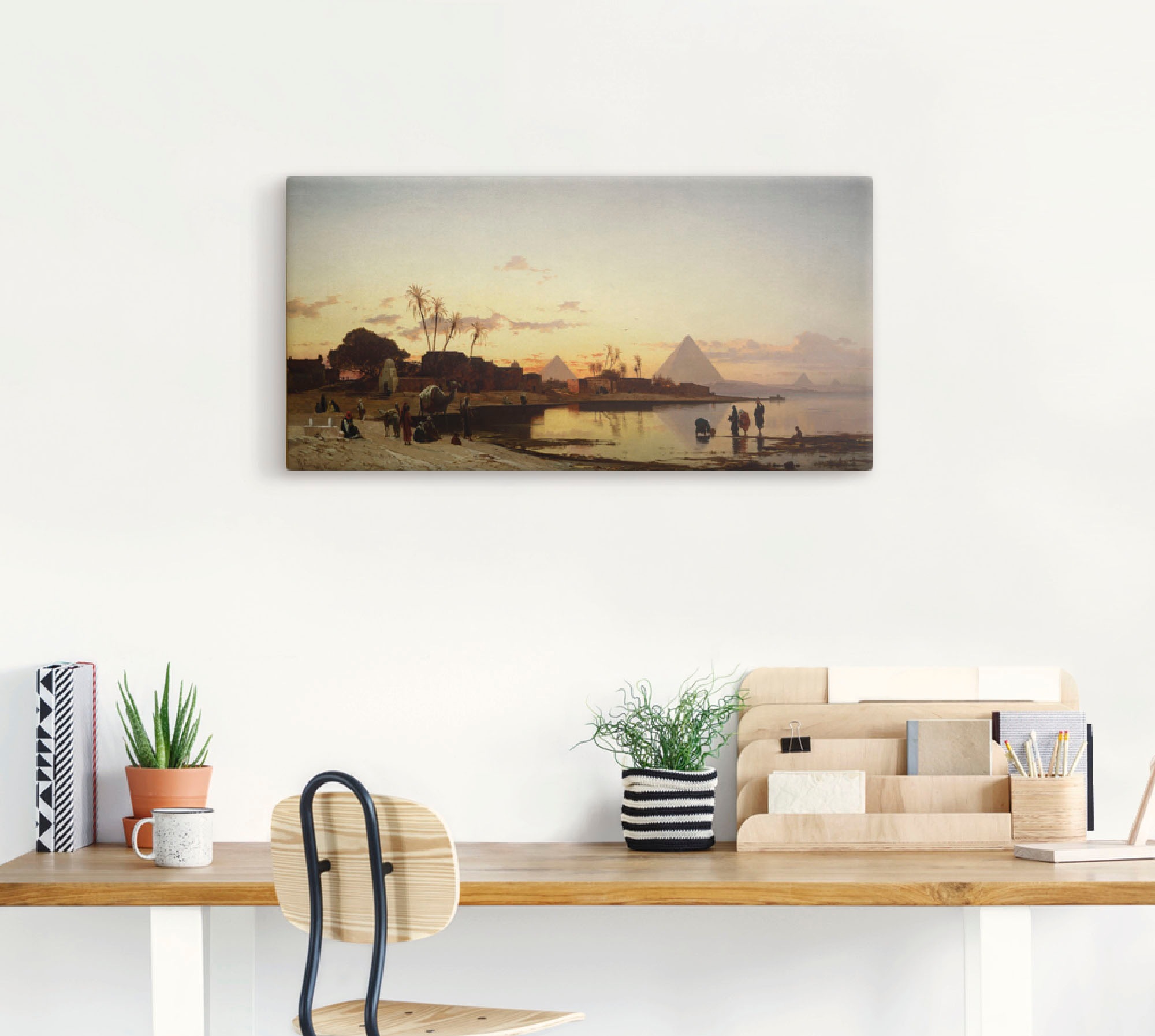 Artland Wandbild »Sonnenuntergang am Nil, Kairo.«, Afrika, (1 St.), als Leinwandbild, Poster in verschied. Größen
