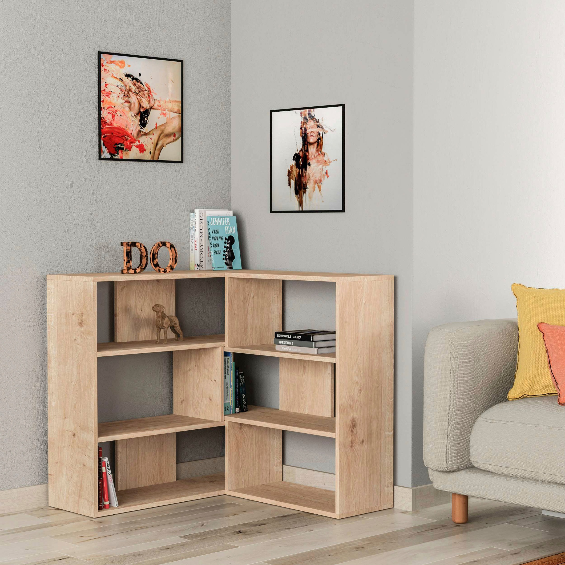 Decortie Bücherregal "Molly No.3 Bücherregal", (Packung), Leichte Montage, günstig online kaufen