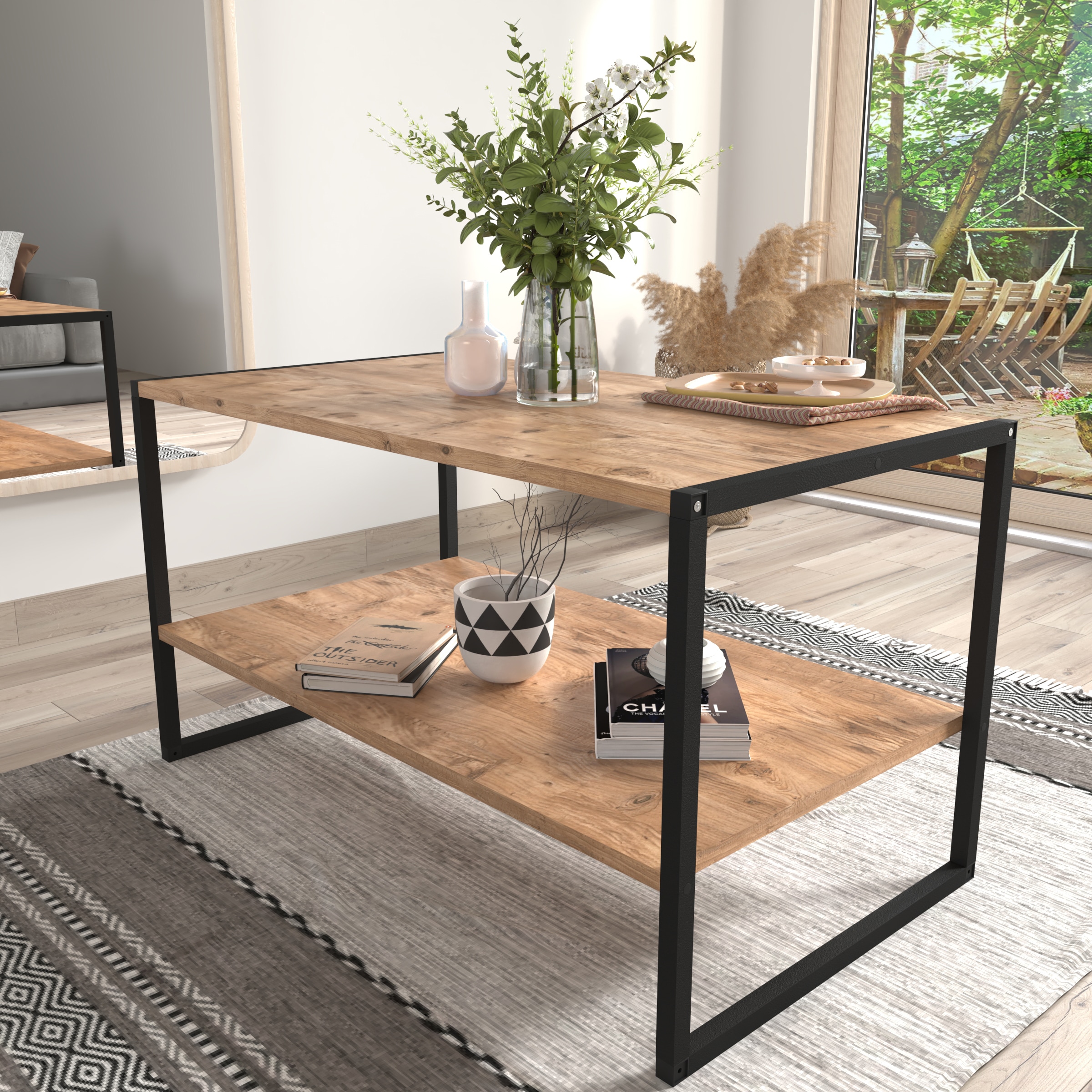 VCM Beistelltisch »Industrie Styl Sofatisch Couchtisch Insasi L«