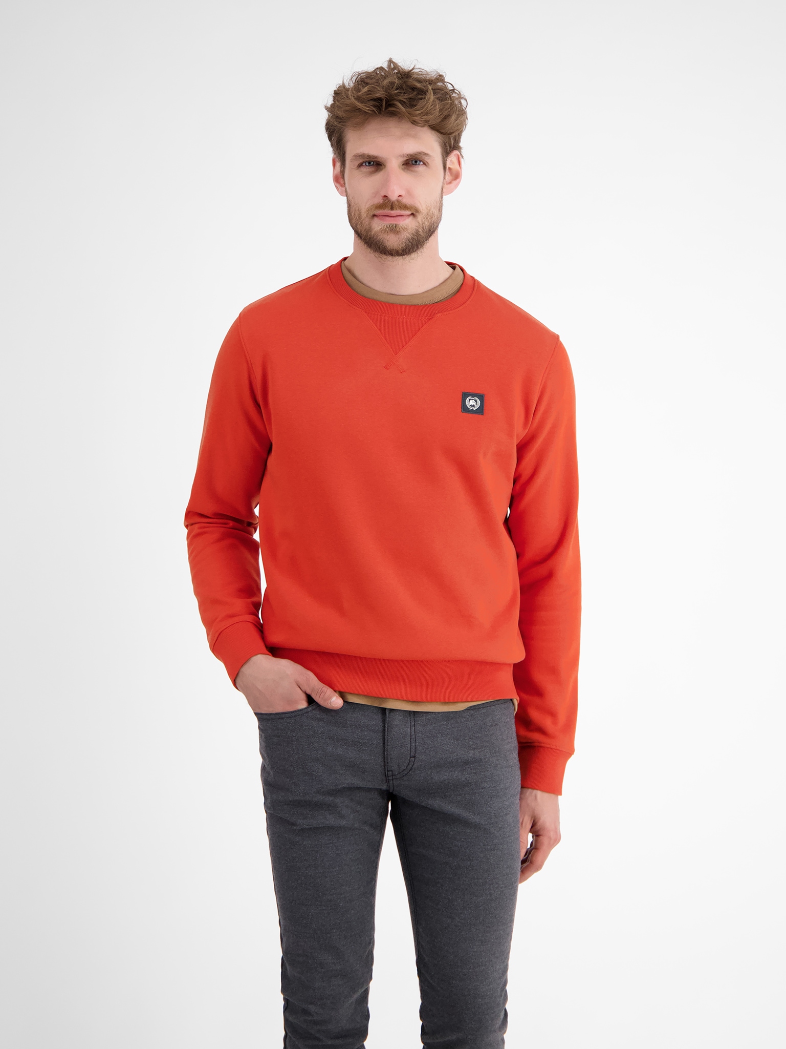 LERROS Sweater, mit Logo-Badge günstig online kaufen
