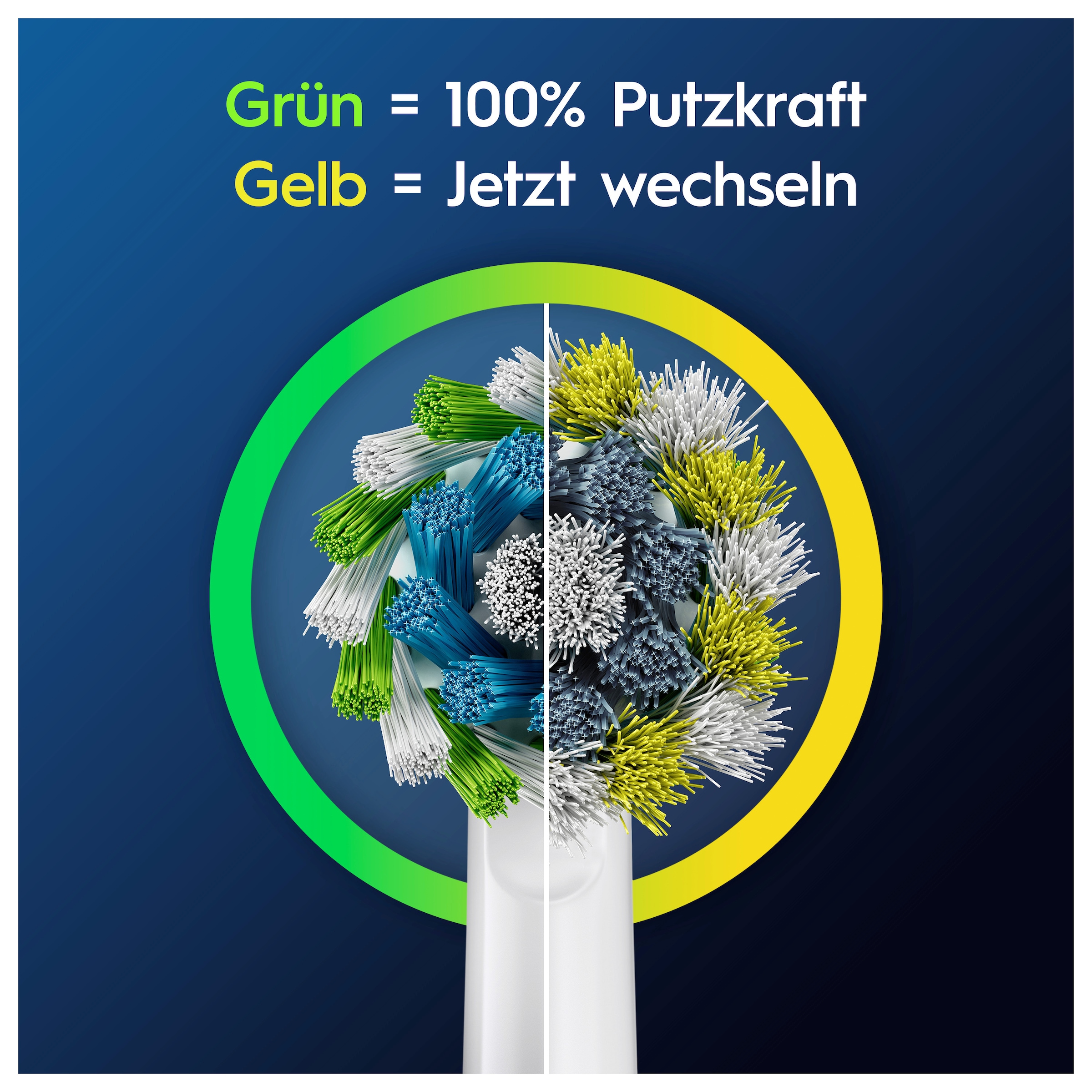 Oral-B Aufsteckbürsten »Pro CrossAction« Zahnreinigung mit innovativen X-förmigen Borsten