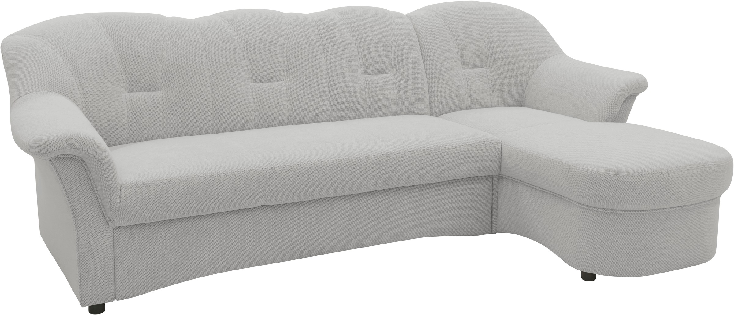 DOMO collection Ecksofa »Flores Schlafsofa, B/T/H: 233/142/86 cm, L-Form«, wahlweise mit Bettfunktion, wahlweise mit Federkern, auch in Leder