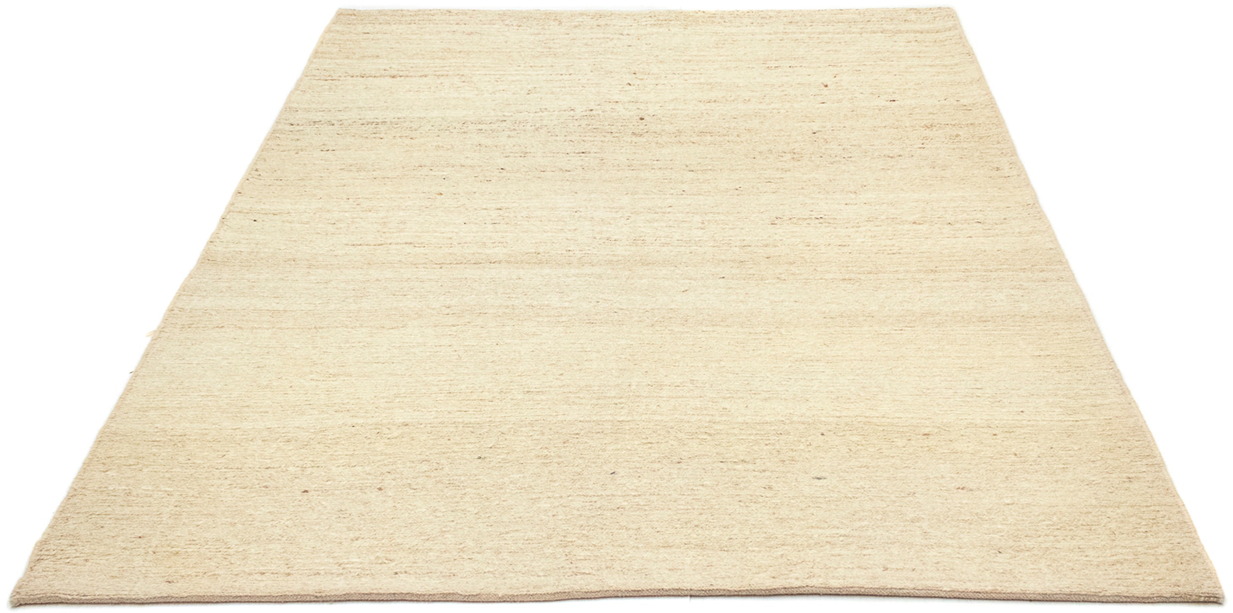 morgenland Wollteppich »Gabbeh - Perser - 193 x 146 cm - beige«, rechteckig, Wohnzimmer, Handgeknüpft, Einzelstück mit Zertifikat