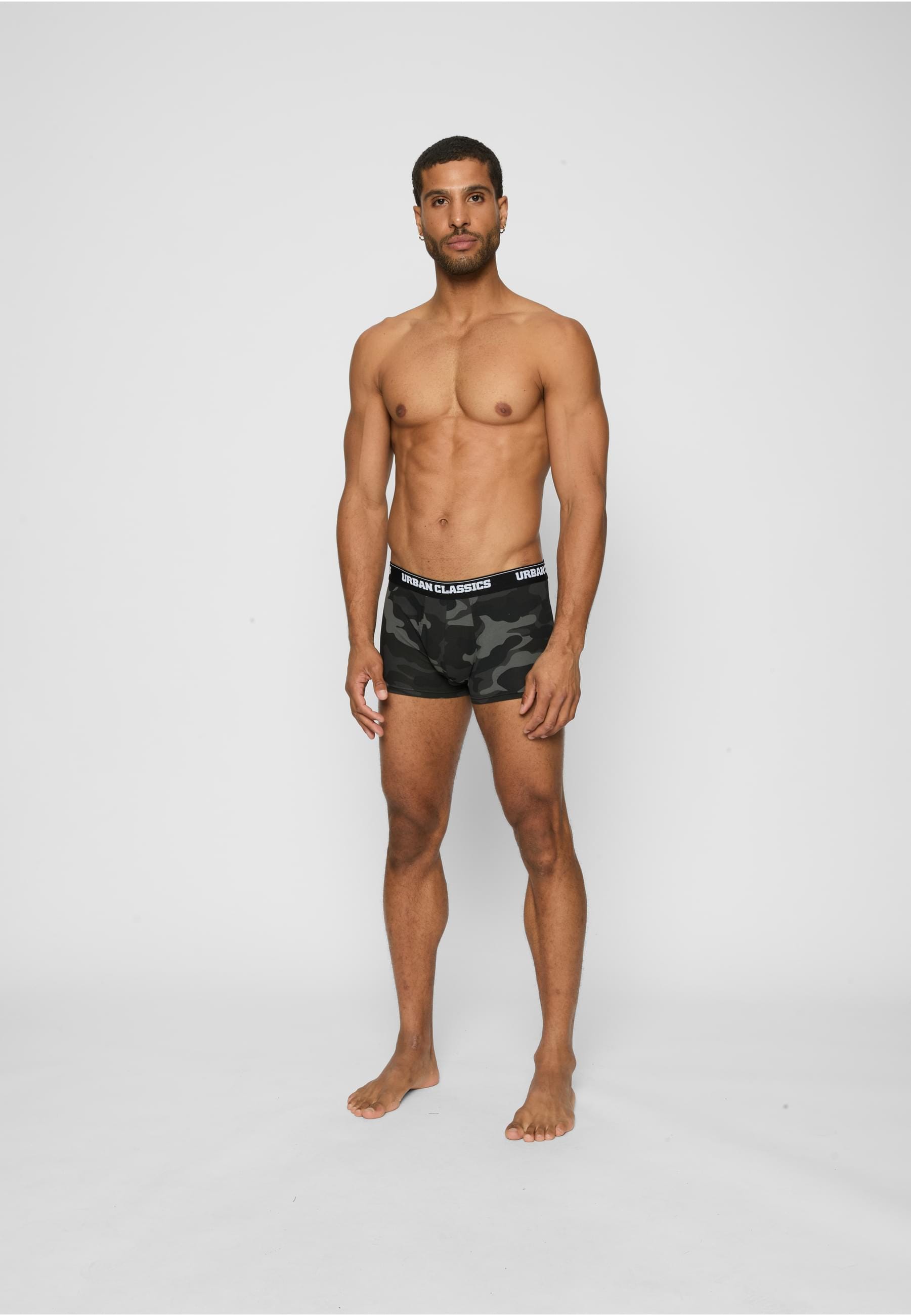 URBAN CLASSICS Boxershorts »Urban Classics Herren 2-Pack Camo Boxer Shorts«, (1 St.)