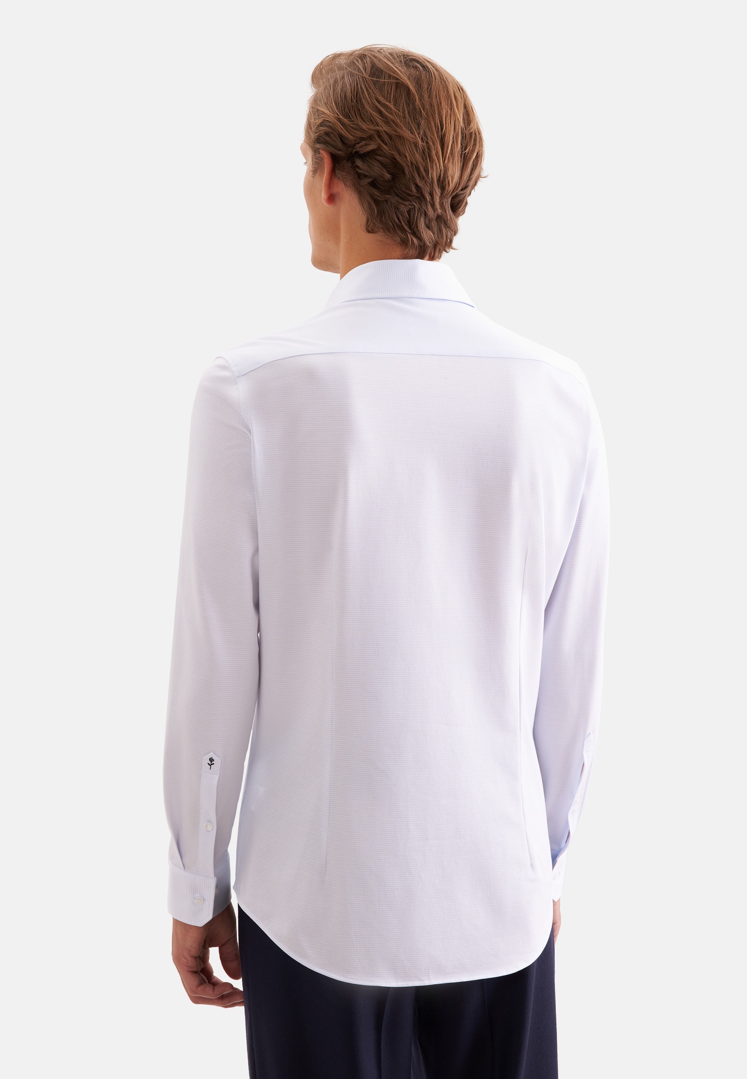 seidensticker Businesshemd »Schwarze Rose« Slim 1/1 Kentkragen Struktur