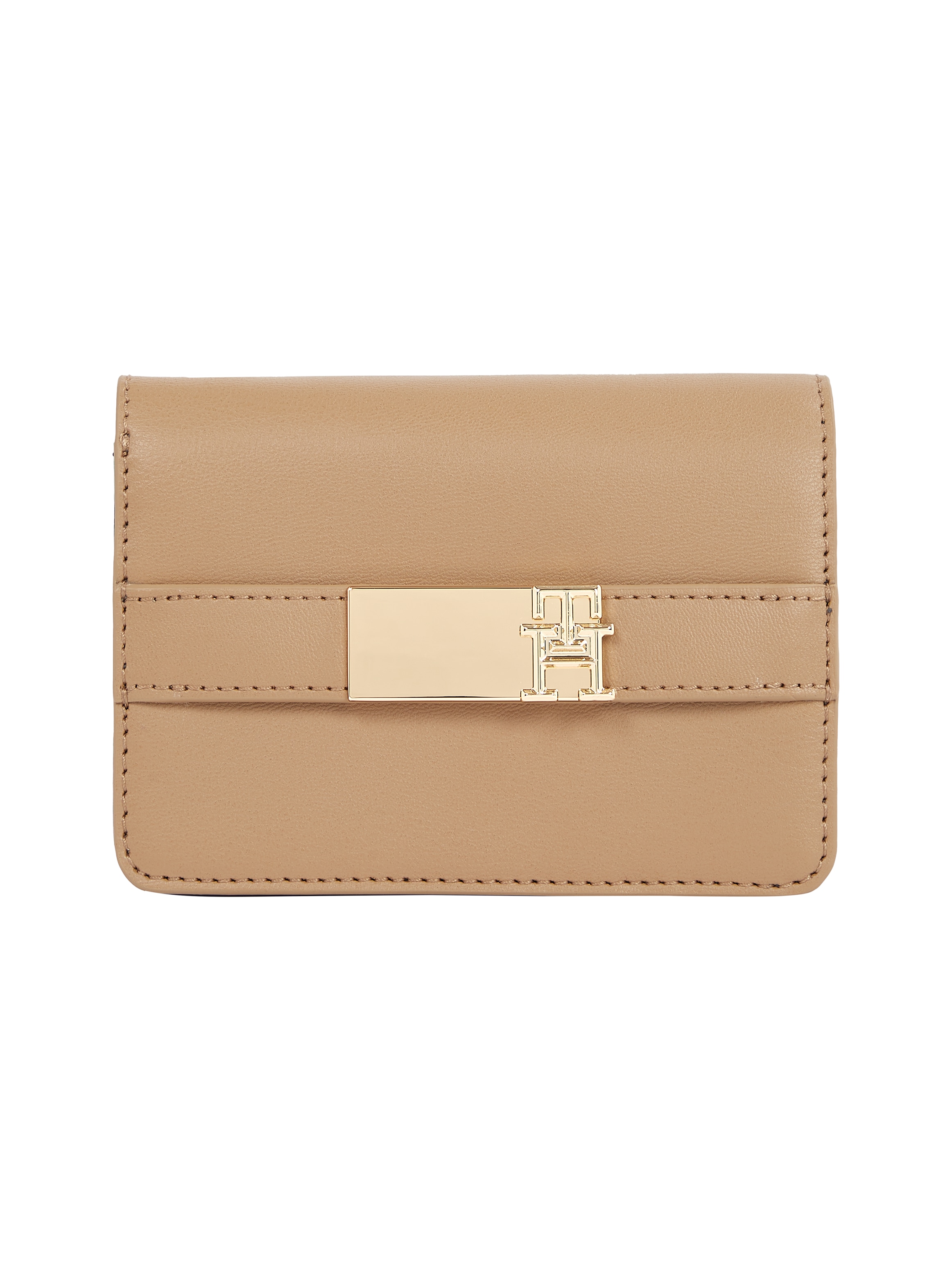 Tommy Hilfiger Geldbörse »TH HERITAGE SLIM MED WALLET«, Geldbeutel, Portemonnaie, Damenbörse mit edlem Logo-Emblem