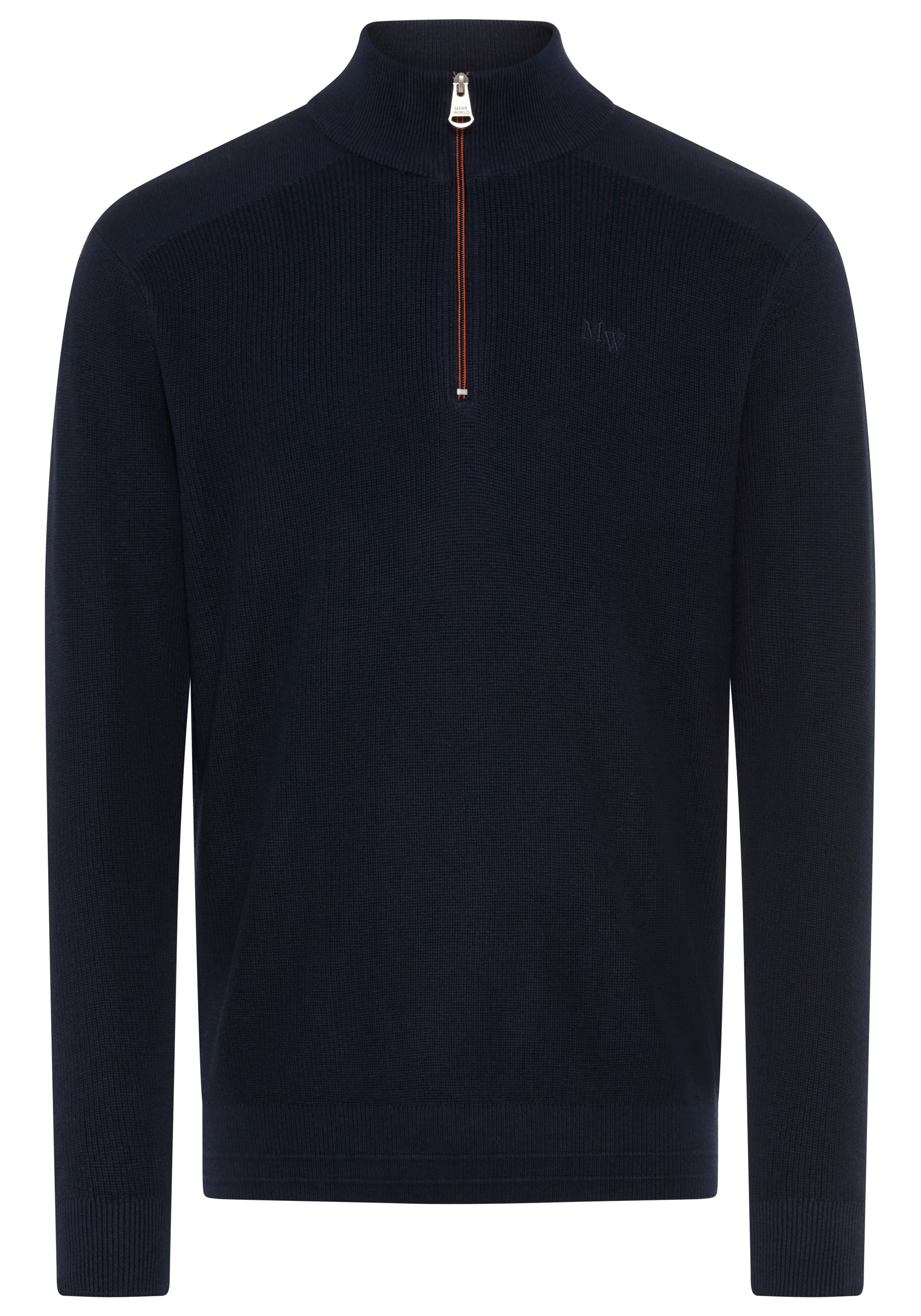 Man's World Troyer »Neue Kollektion ! Highlight kontrastfarbener Reißverschluss!« Feinstrick Rippe, ideal für die Übergangszeit