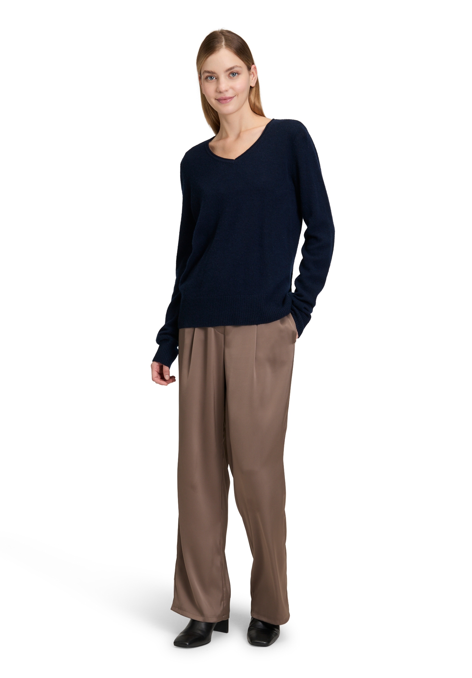 Betty Barclay Strickpullover »Betty Barclay Damen Kaschmir-Pullover mit V-Ausschnitt«, (1 tlg.), Strick