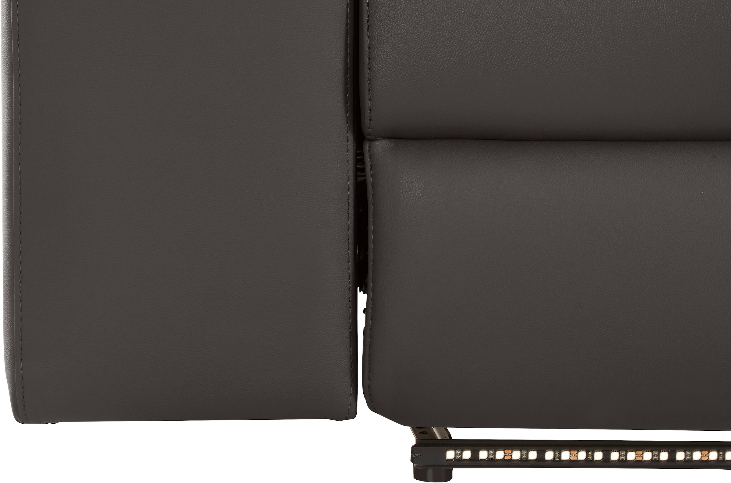 Places of Style Ecksofa »Kilado, L-Form,«, mit Relaxfunktion, verstellbarer Armlehne, Kopfteilverstellung