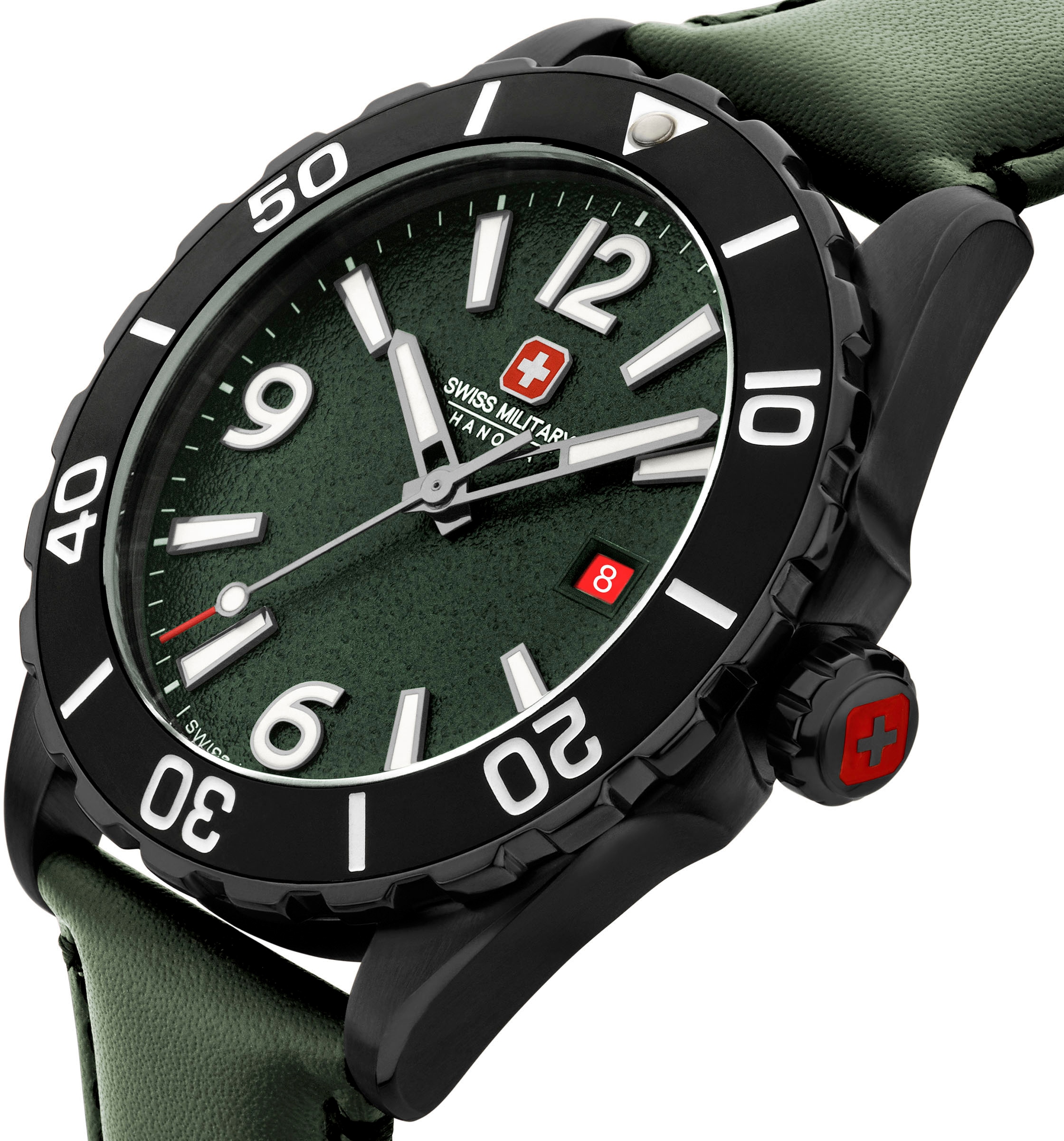 Swiss Military Hanowa Quarzuhr »CARBON PEAK, SMWGB0000251«, Armbanduhr, Herrenuhr, Swiss Made, Datum, Saphirglas