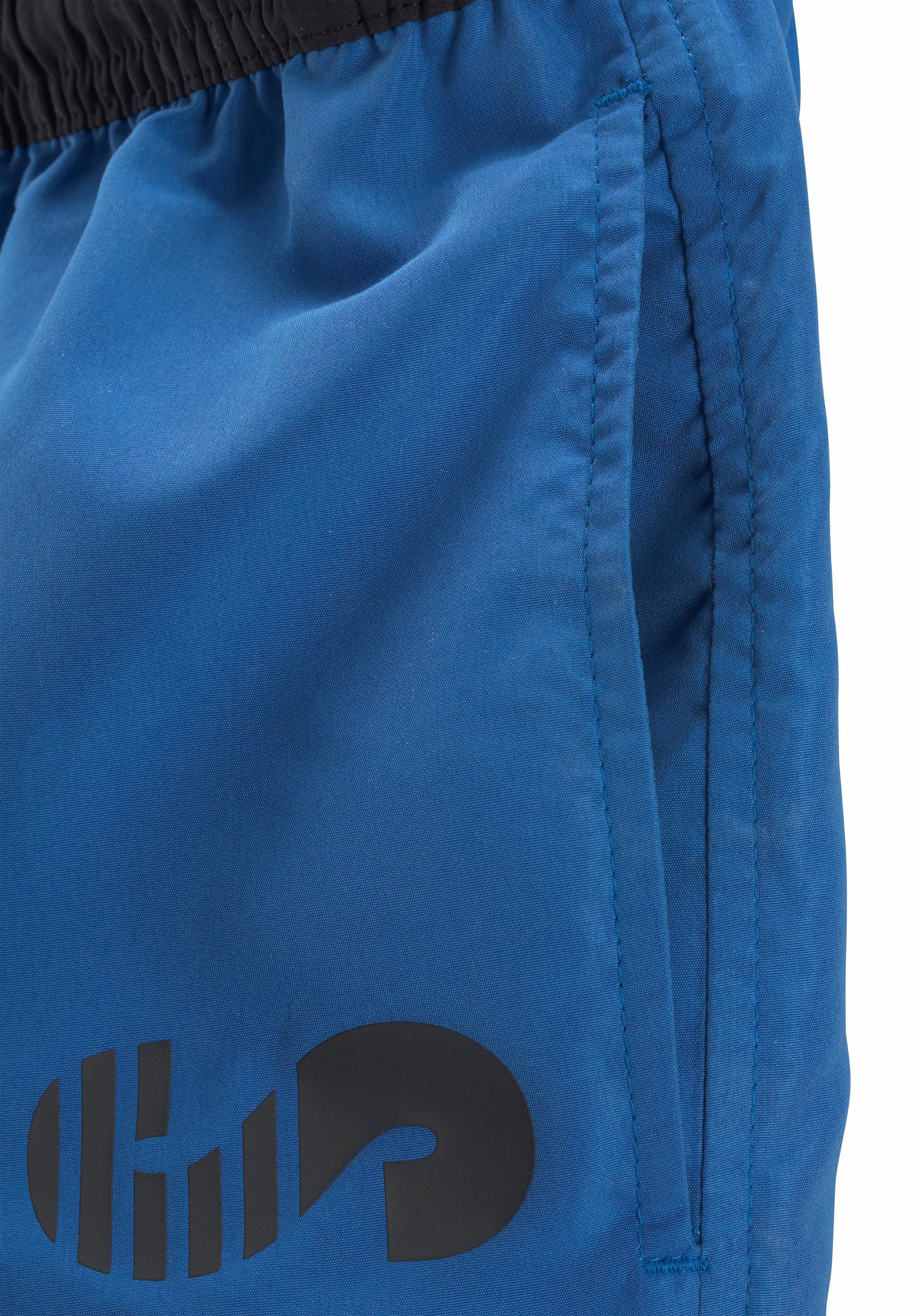 Badeshorts S.OLIVER, Herren, Gr. XXL (58/60), Kurz, blau (blau (kurzgröße)), Microfaser, Polyester, Badehosen Badeshorts 3