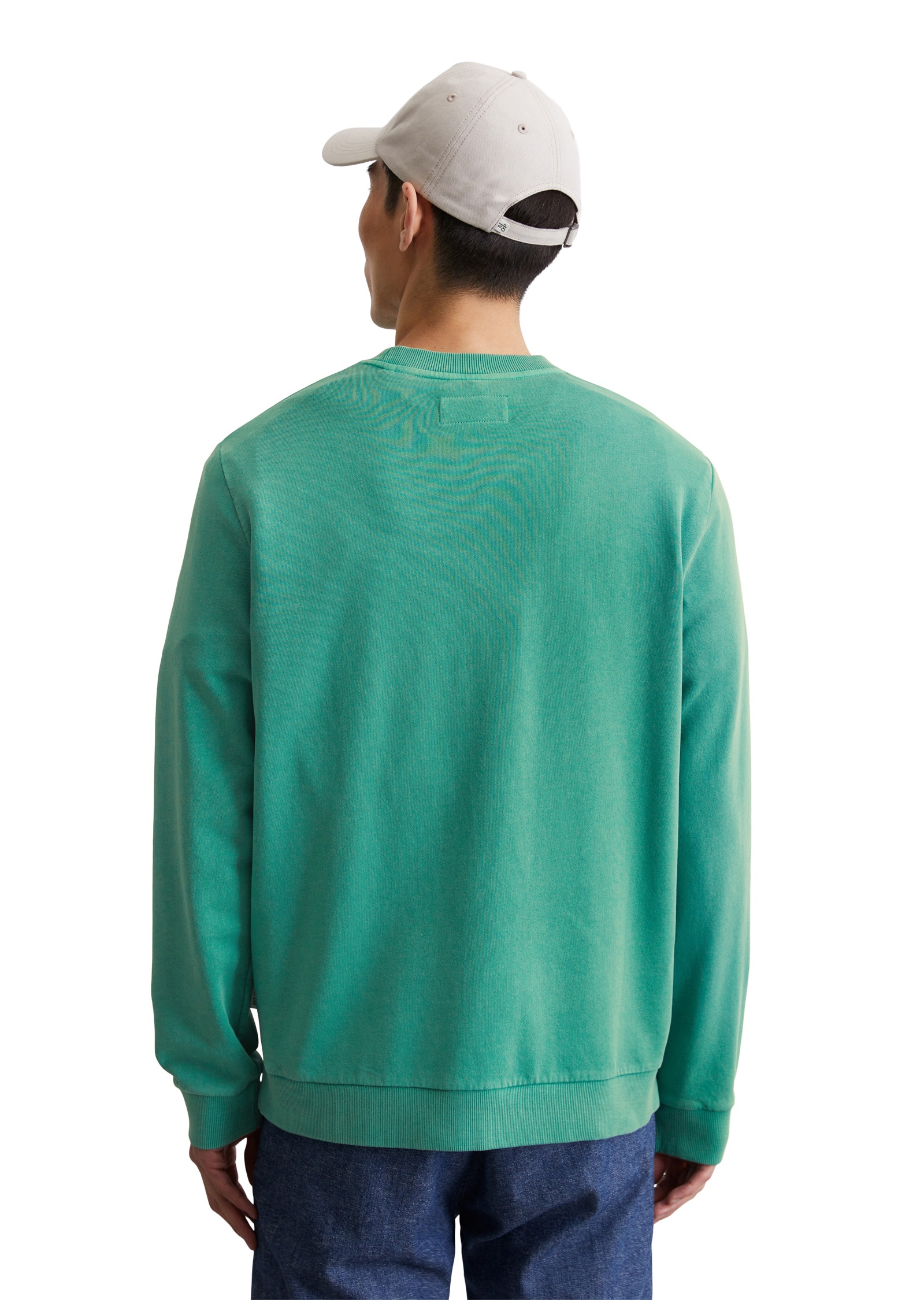 Marc OPolo Sweatshirt, Basic, mit Rippbündchen, regular, leichter Sommer-Sw günstig online kaufen