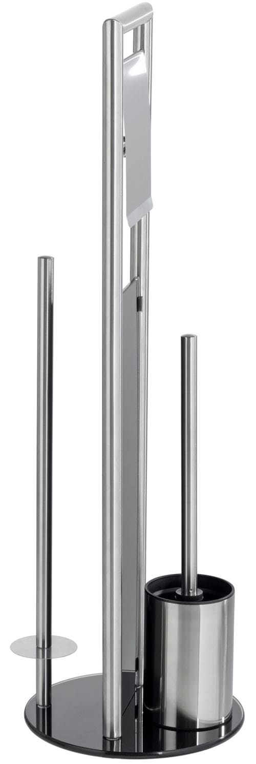 WENKO WC-Garnitur »Ravina« aus Edelstahl | Sicherheitsglas