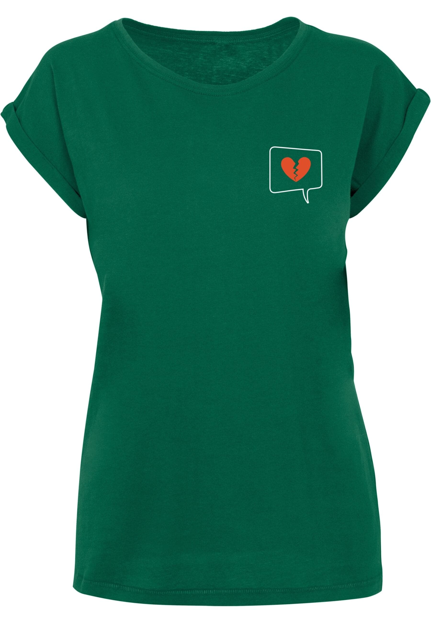 Merchcode T-Shirt "Merchcode Damen Ladies Heartbreak X Extended Shoulder Te günstig online kaufen