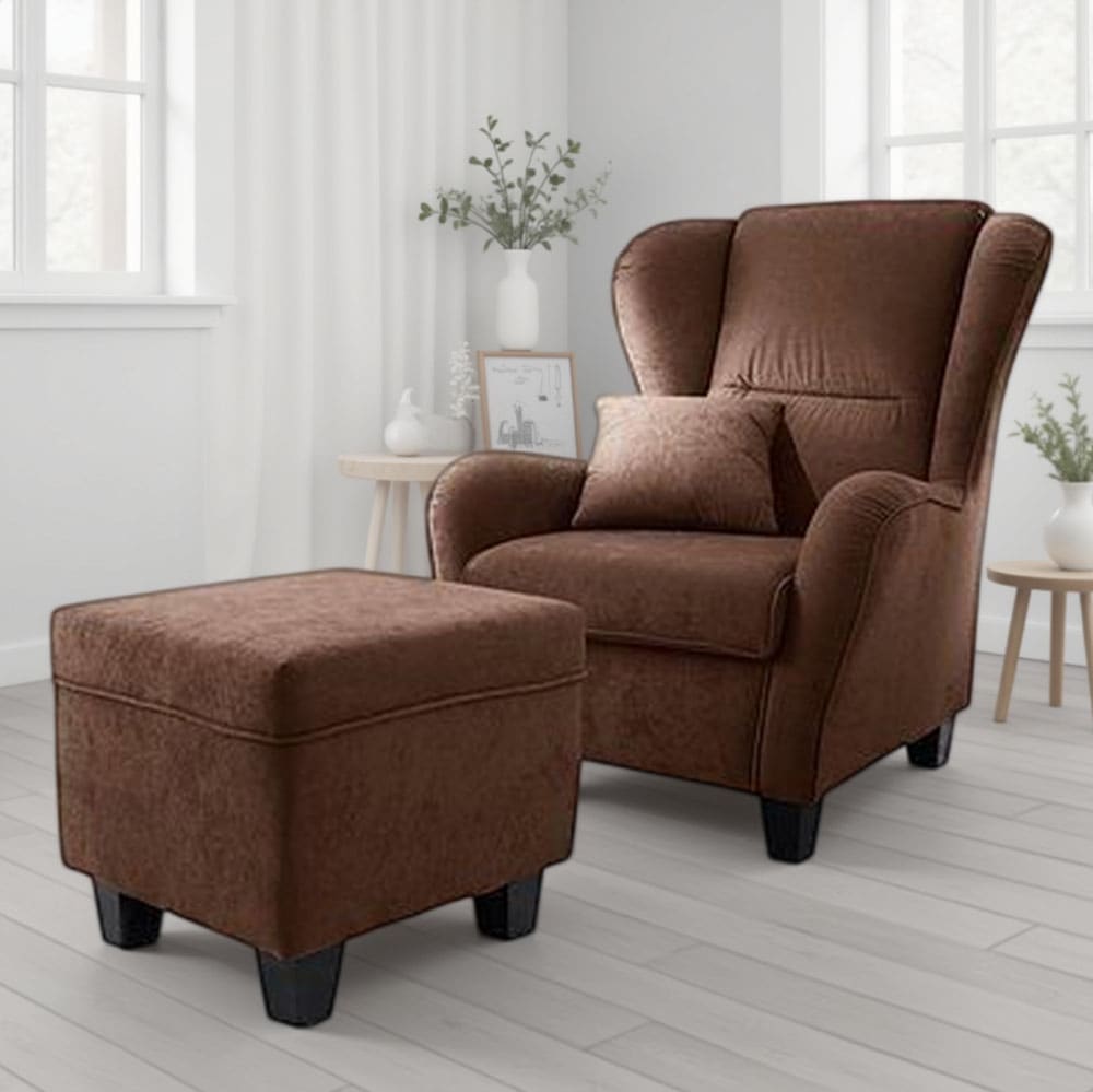 Home affaire "Oliver" Ohrensess,mit Hocker,Zierkissen,Klassische Form günstig online kaufen