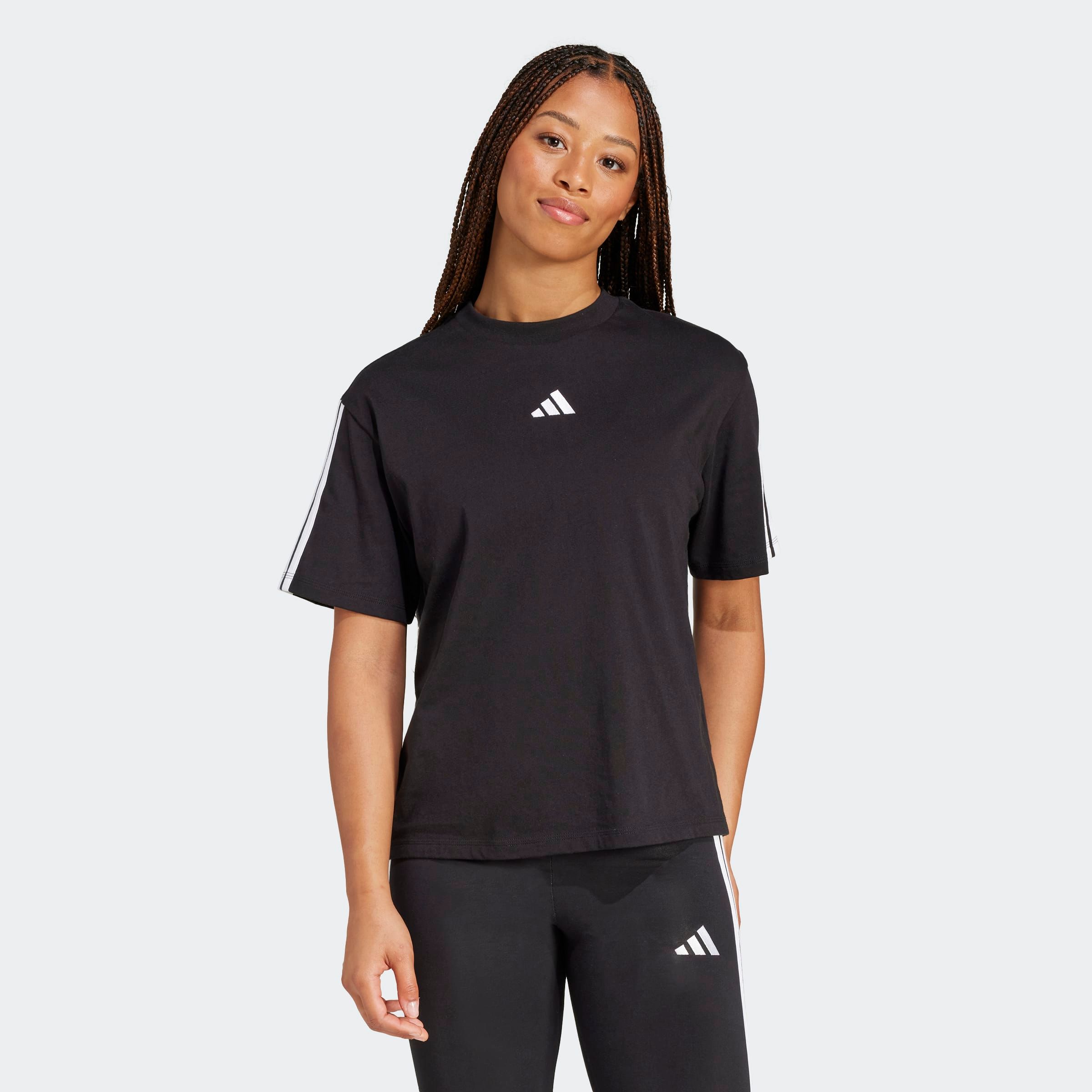 adidas Sportswear 1100000002199 "W 3S SJ BF T" Kurzarmdesign, mit Rundhalsausschnitt, gerader Abschluss