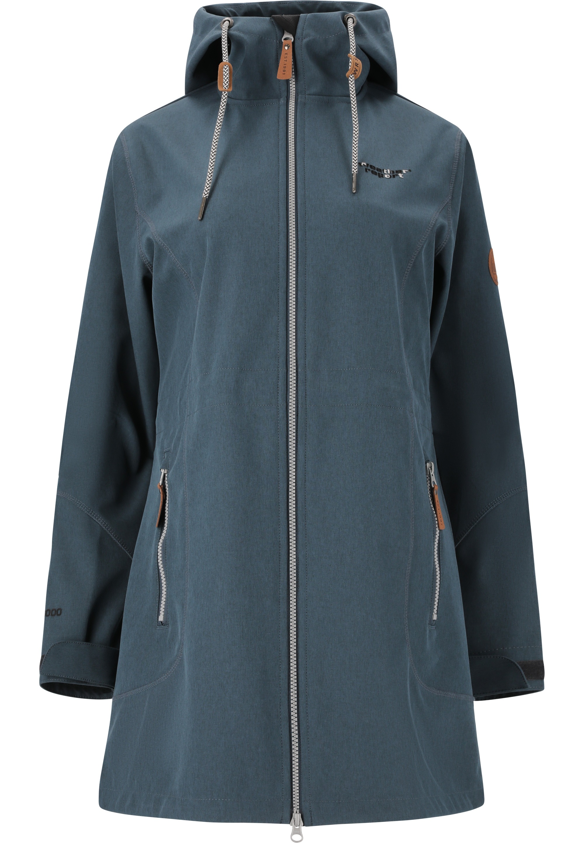 WEATHER REPORT Softshelljacke »Lilan«, mit langem Schnitt und wasserdichter Funktion