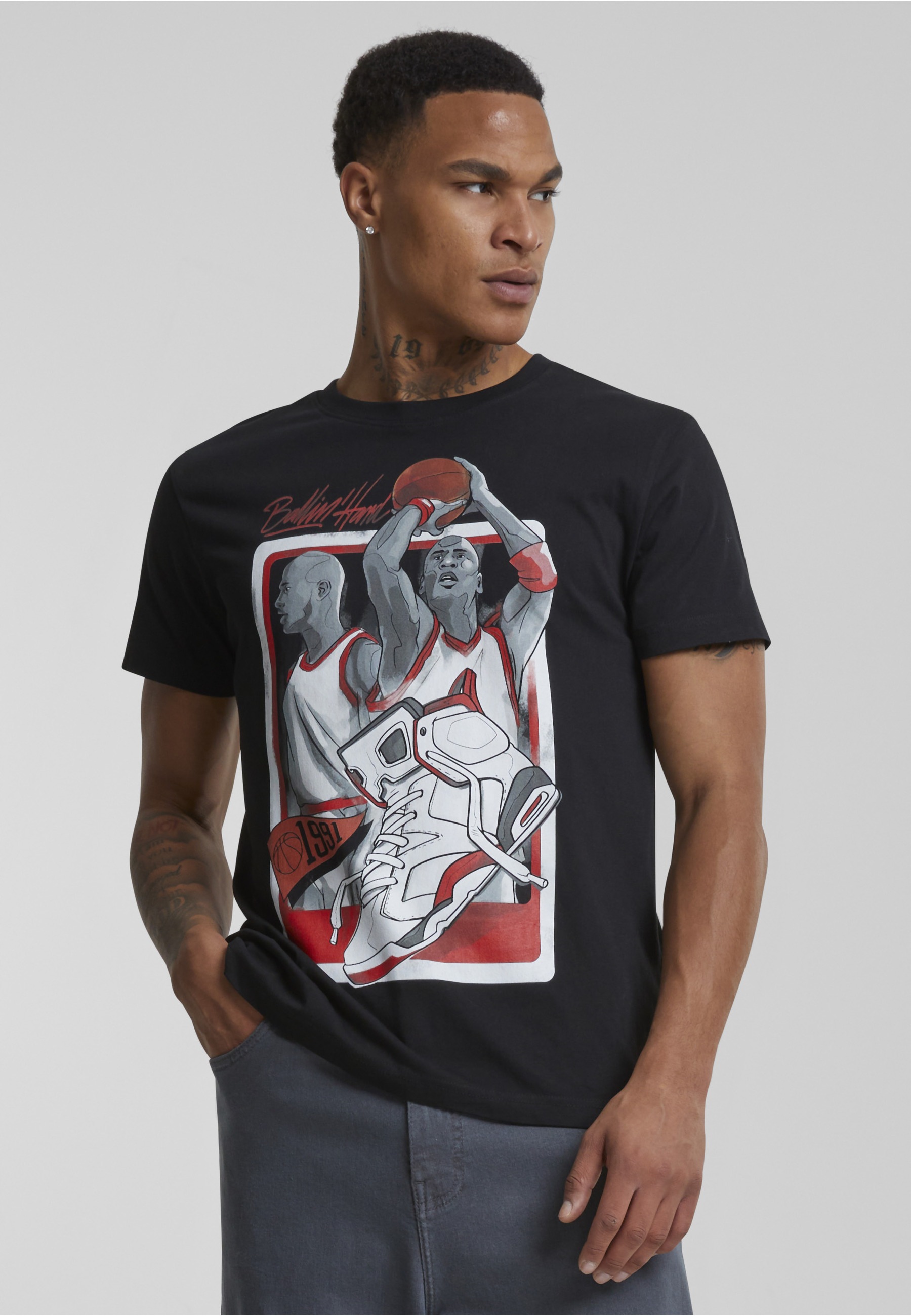 MisterTee Kurzarmshirt »MisterTee Herren Ballin Hard 1991 Tee« 1 Stk.