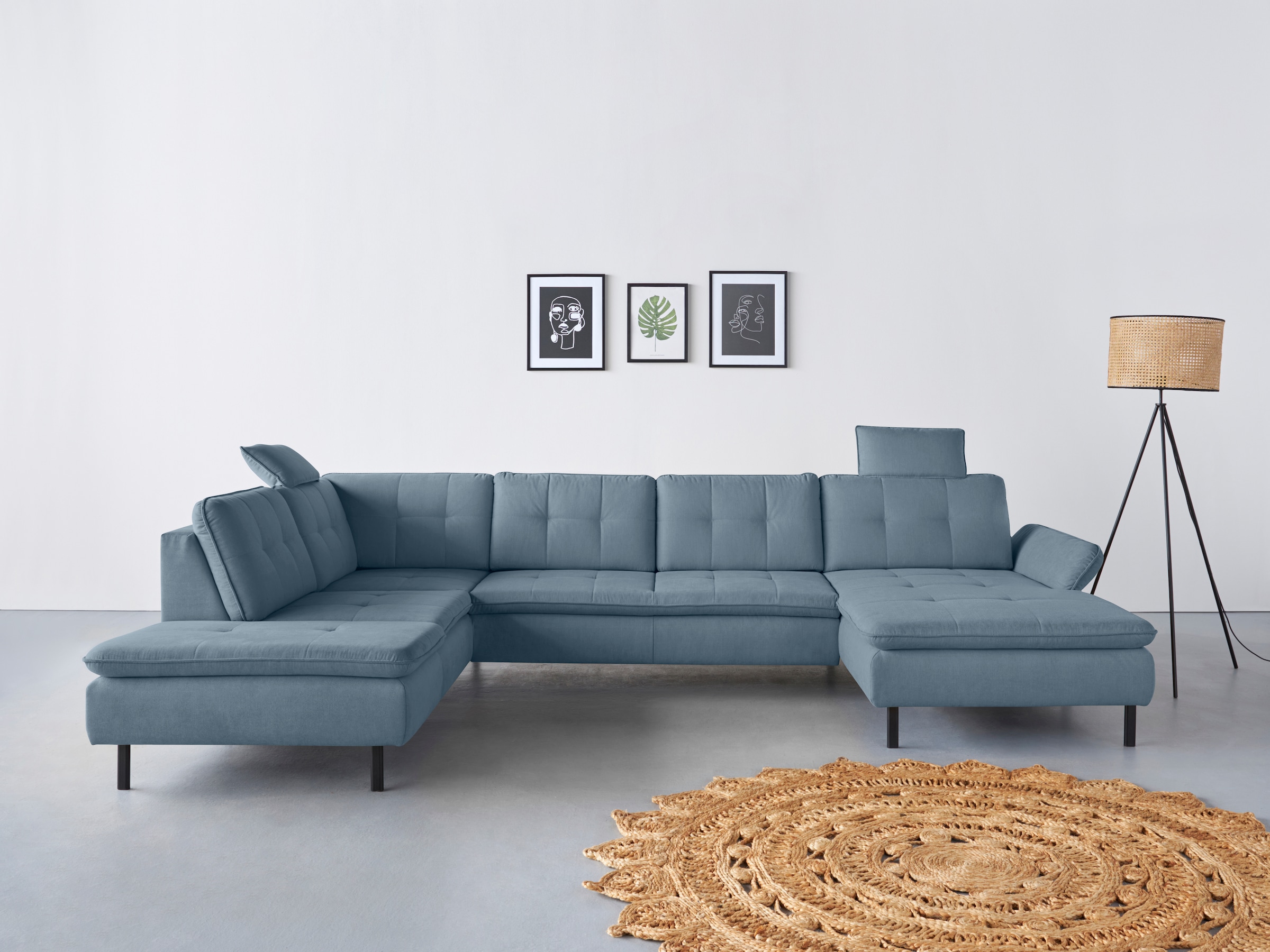 Home affaire "Birkholm U-Form" Armlehnverstellung, auch in Easy Clean Bezug günstig online kaufen