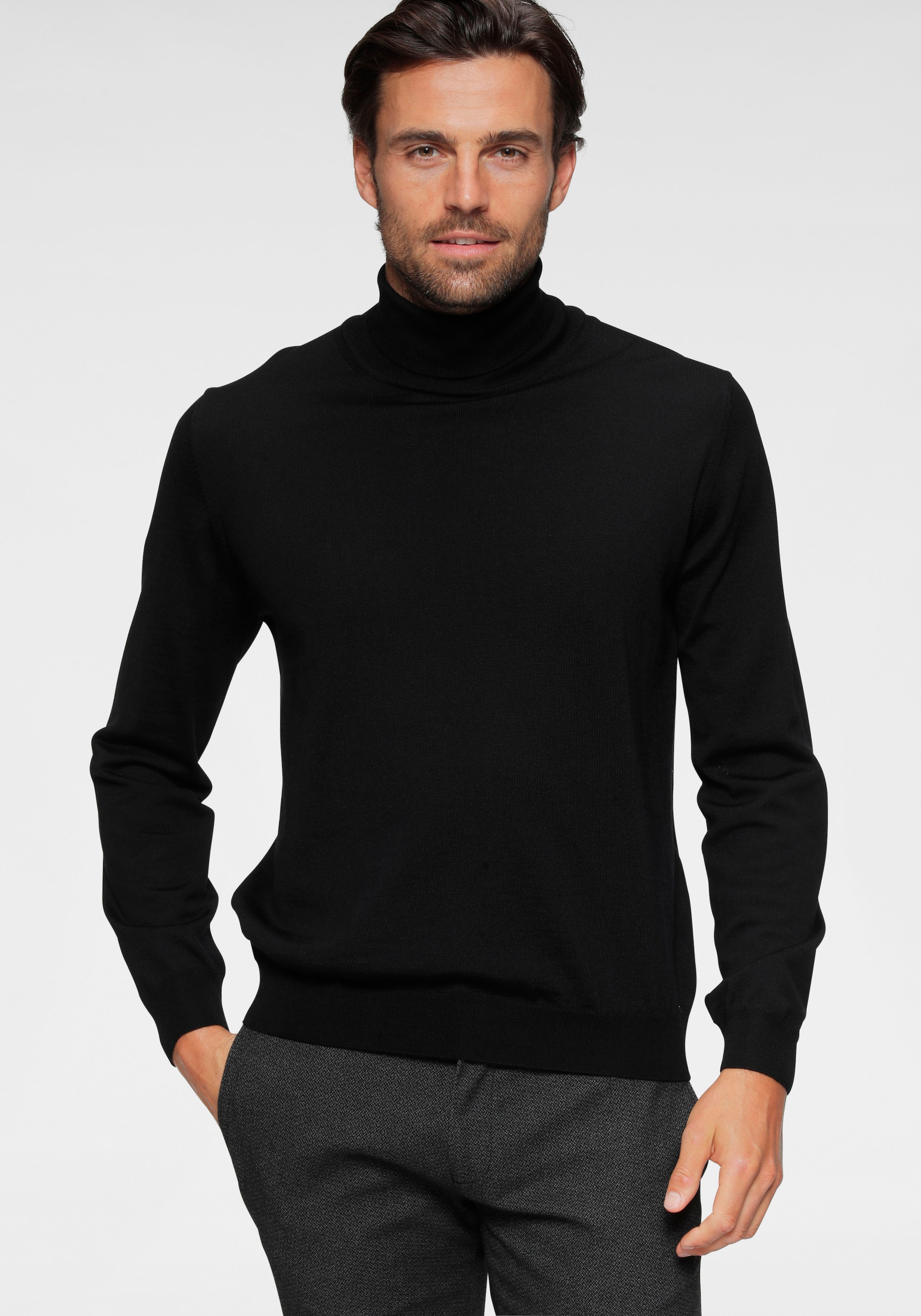 OLYMP Rollkragenpullover OLYMP Strick Casual Strick Business günstig online kaufen