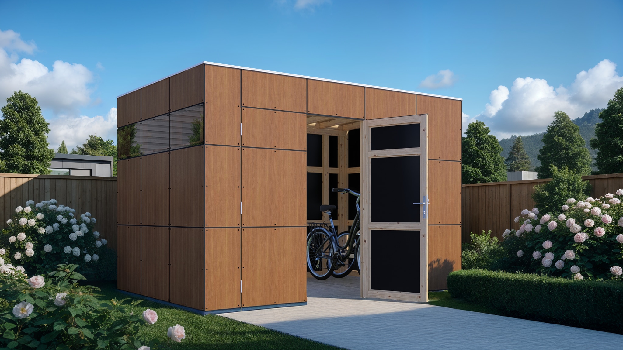 BERTILO Gartenhaus "HPL 2, in verschiedenen Farben", Fassaden-HPL in Archit günstig online kaufen