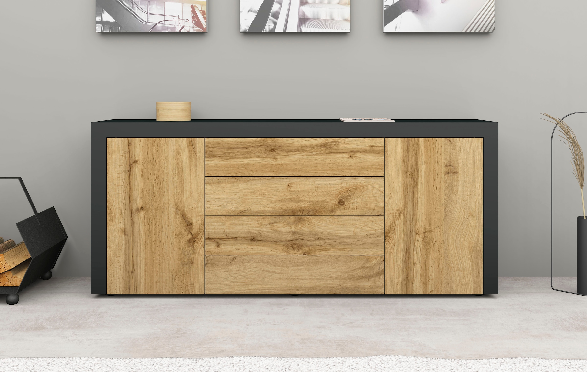 cm BAUR Möbel borchardt »Santiago«, Sideboard | Breite 166