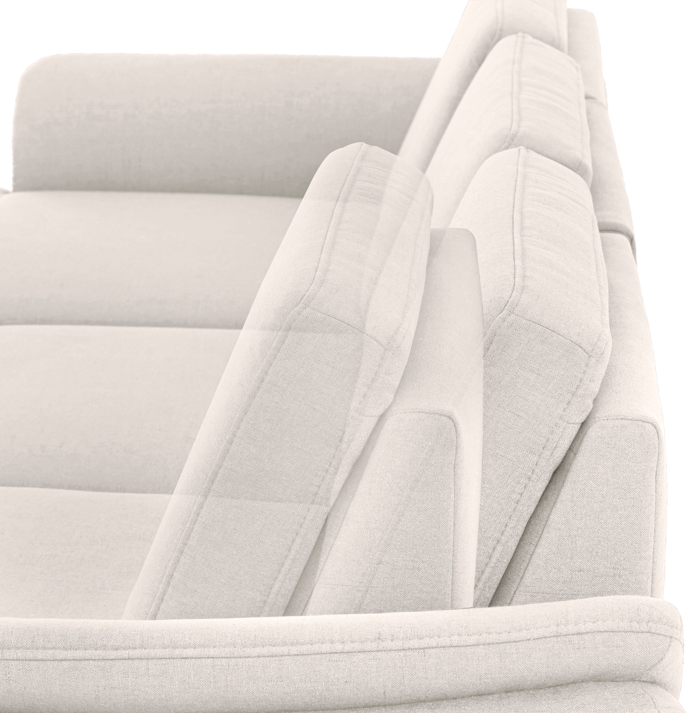Home affaire Ecksofa »Palace L-Form«, incl. Sitztiefenverstellung, wahlweise mit Bettfunktion und Stauraum