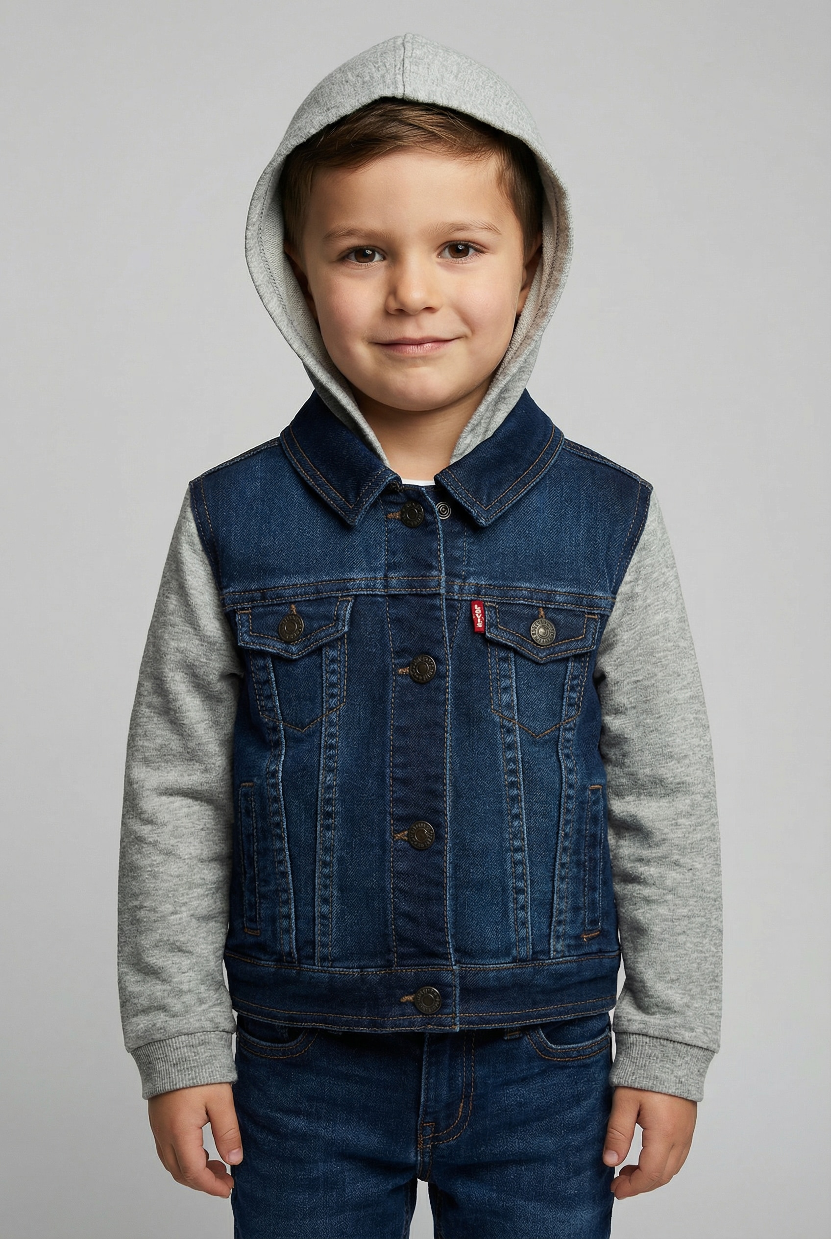 Levis Kids Jeansjacke "INDIGO JACKET" mit Kapuze for Baby BOYS