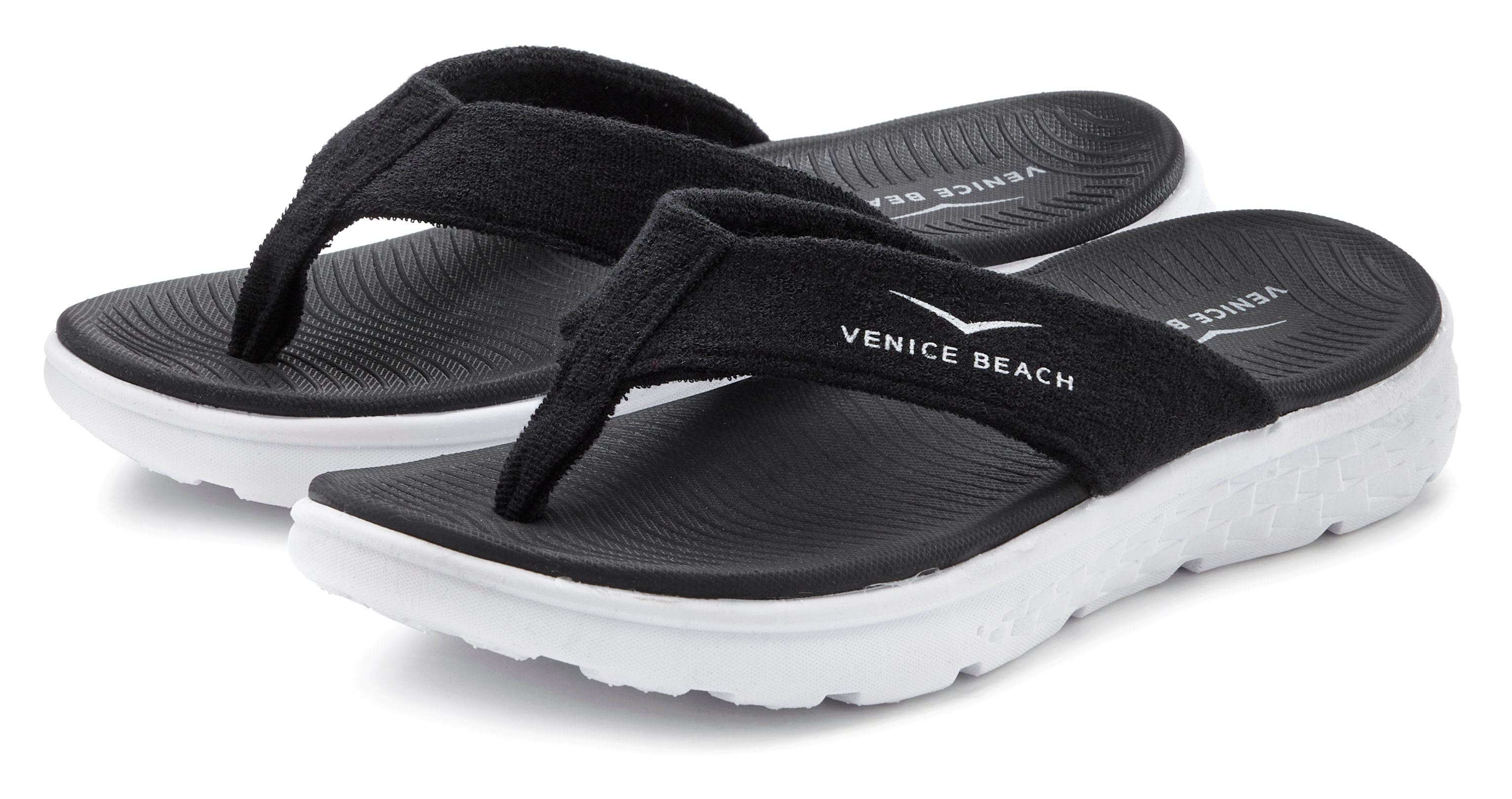 VENICE BEACH Kinder Badezehentrenner "Sandale, Pantolette", Gr. 39, schwarz, Obermaterial: 100% Textilmaterial. Decksohle: 100% Synthetik. Futter: