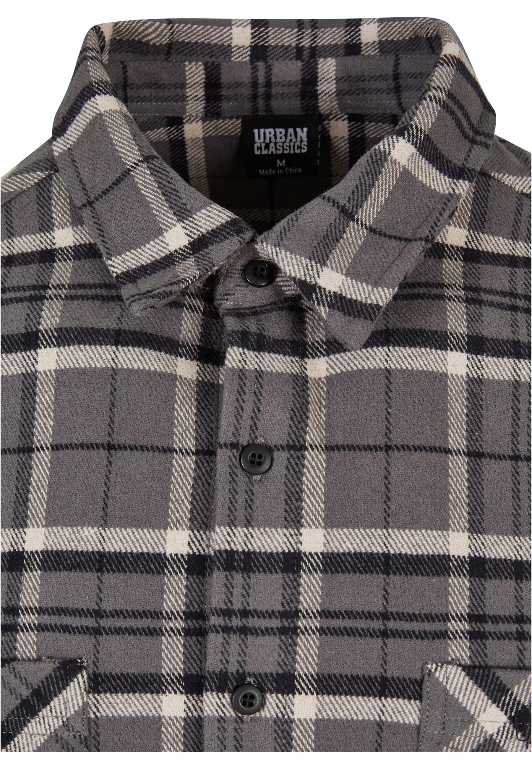 URBAN CLASSICS Langarmhemd »Urban Classics Herren Boxy Kane Check Shirt«, (1 tlg.)