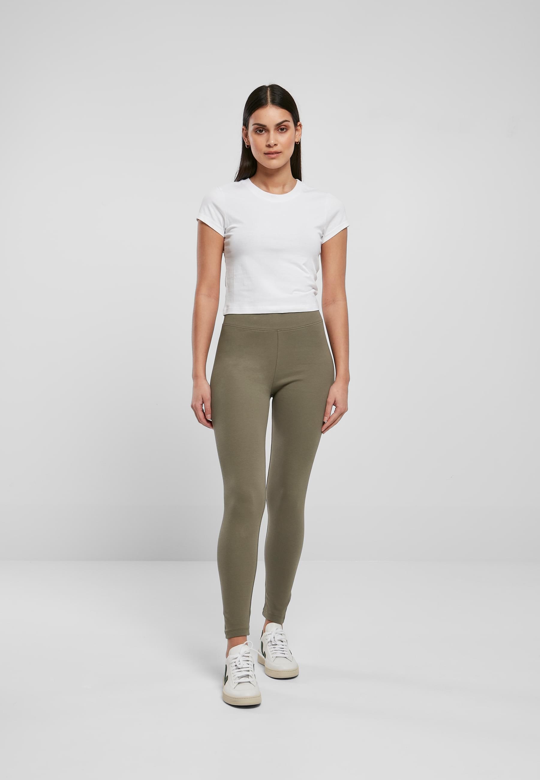URBAN CLASSICS Leggings »Urban Classics Damen Ladies High Waist Jersey Leggings«, (1 tlg.)