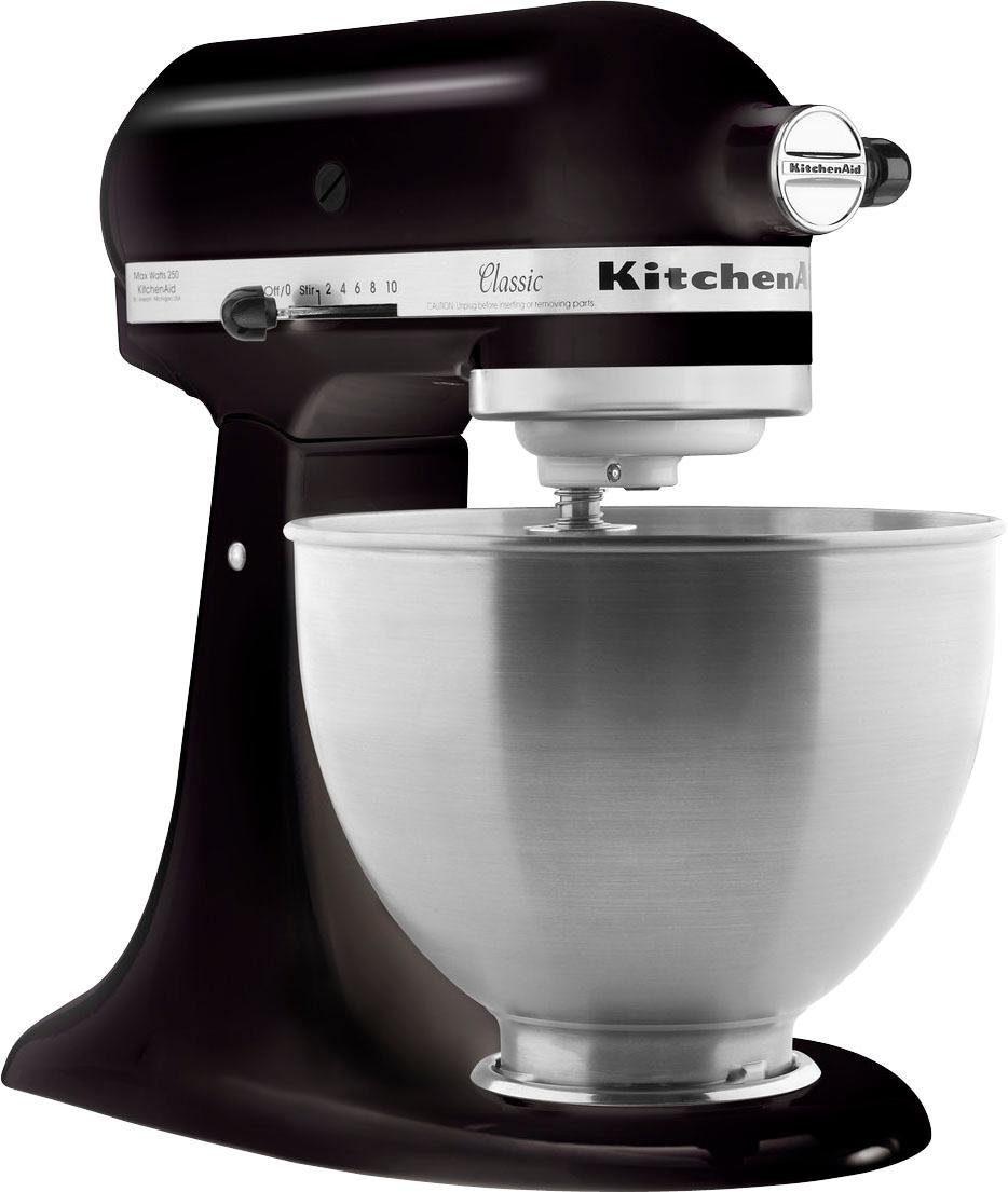 KitchenAid Küchenmaschine »5K45SSEOB ONYX BLACK«, Gratis Fleischwolf/ Spritzgebäckvorsatz (Wert ca. 129,-UVP) | BAUR