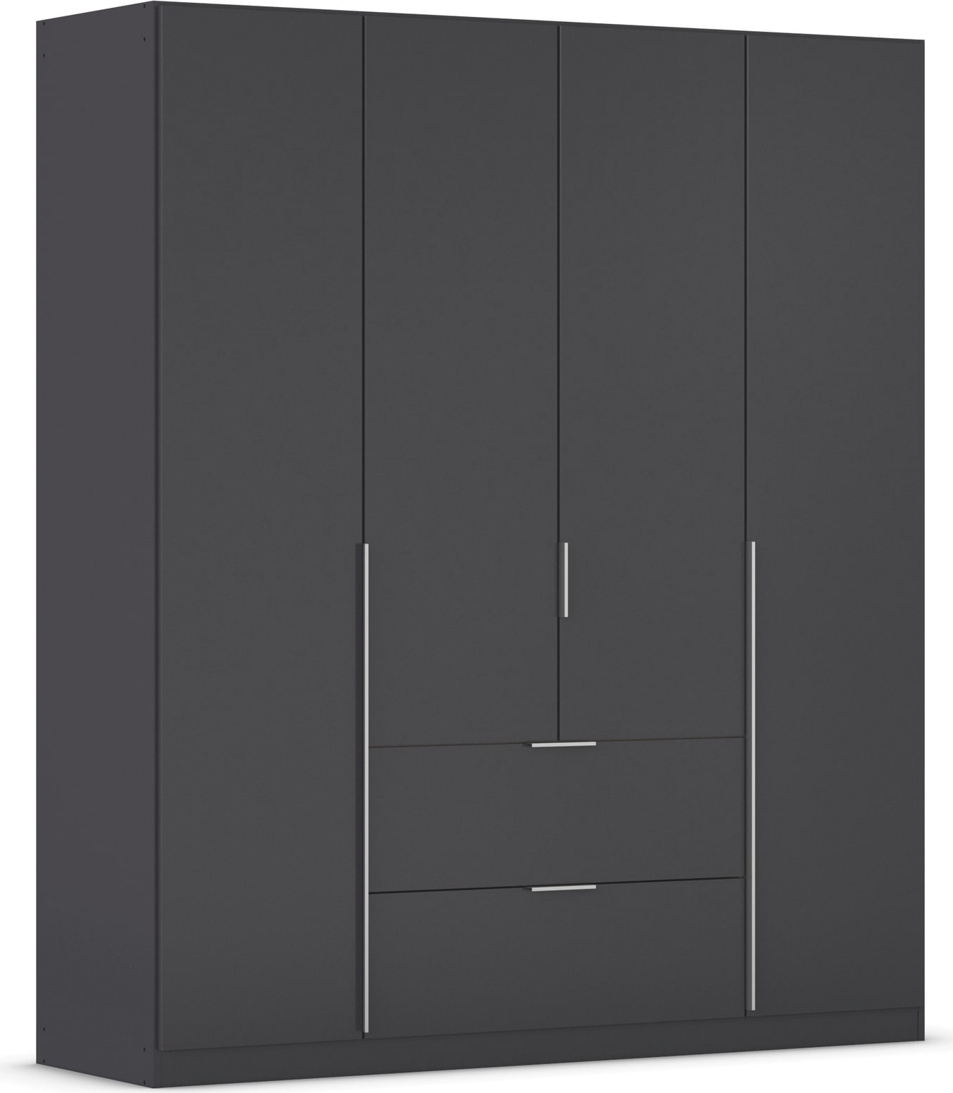 OTTO home Drehtürenschrank "Kleiderschrank Schrank Garderobe AGORDO mit Dekor- oder Hochglanzfront" in zwei Griff-Farben, Breite 181 cm, mit Außenschubkästen, Serie in 7 Breiten und 2 Höhen MADE IN GERMANY