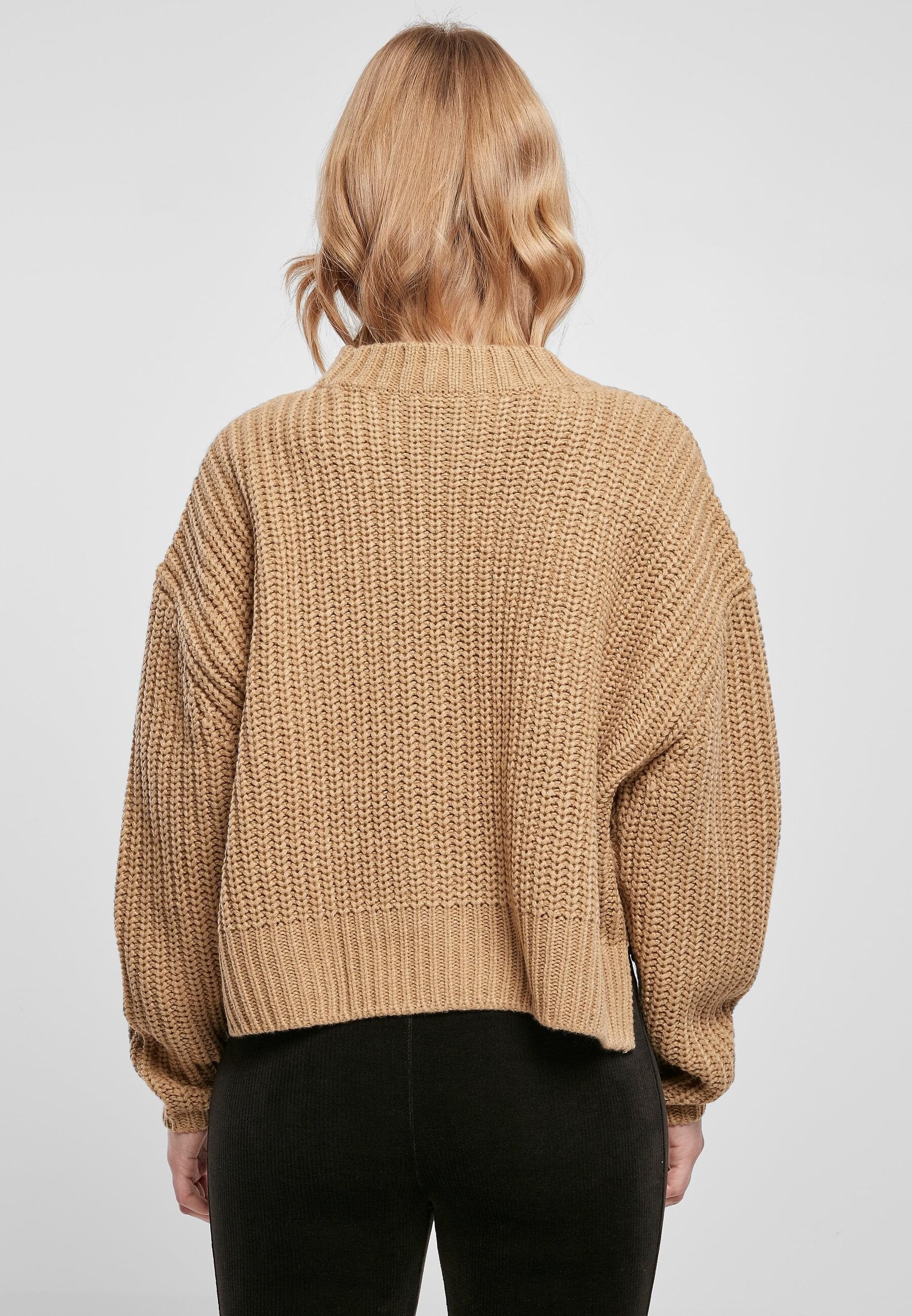 URBAN CLASSICS Rundhalspullover »Urban Classics Damen Ladies Wide Oversize Sweater«, (1 tlg.)