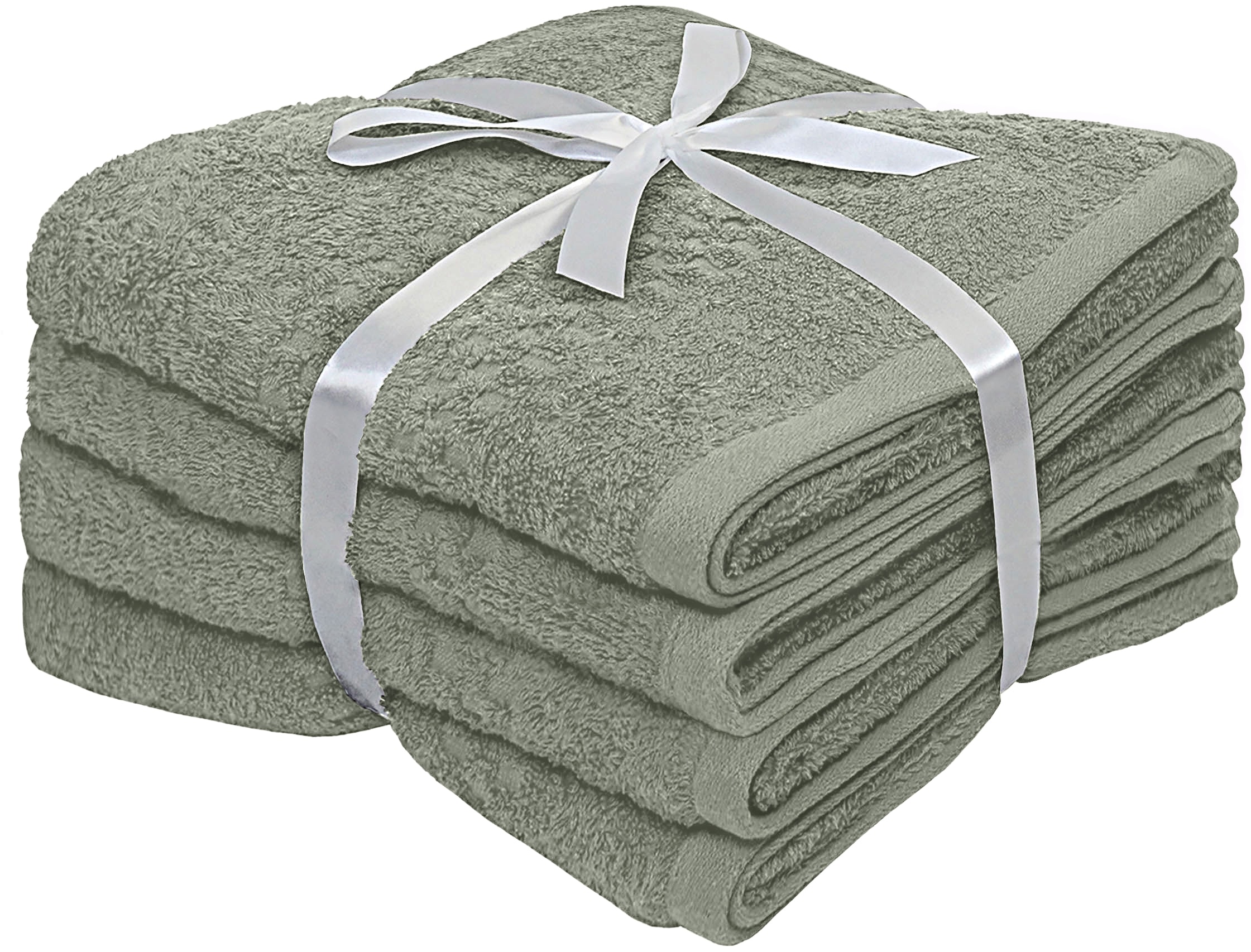 OTTO home Handtuch »Regona, Handtücher 50x100cm, als Uni-Set und mit Karomuster, 500gr/m²« Premium Handtücher mit Bordüre, Set, 100% Baumwolle, 5 Jahre Garantie