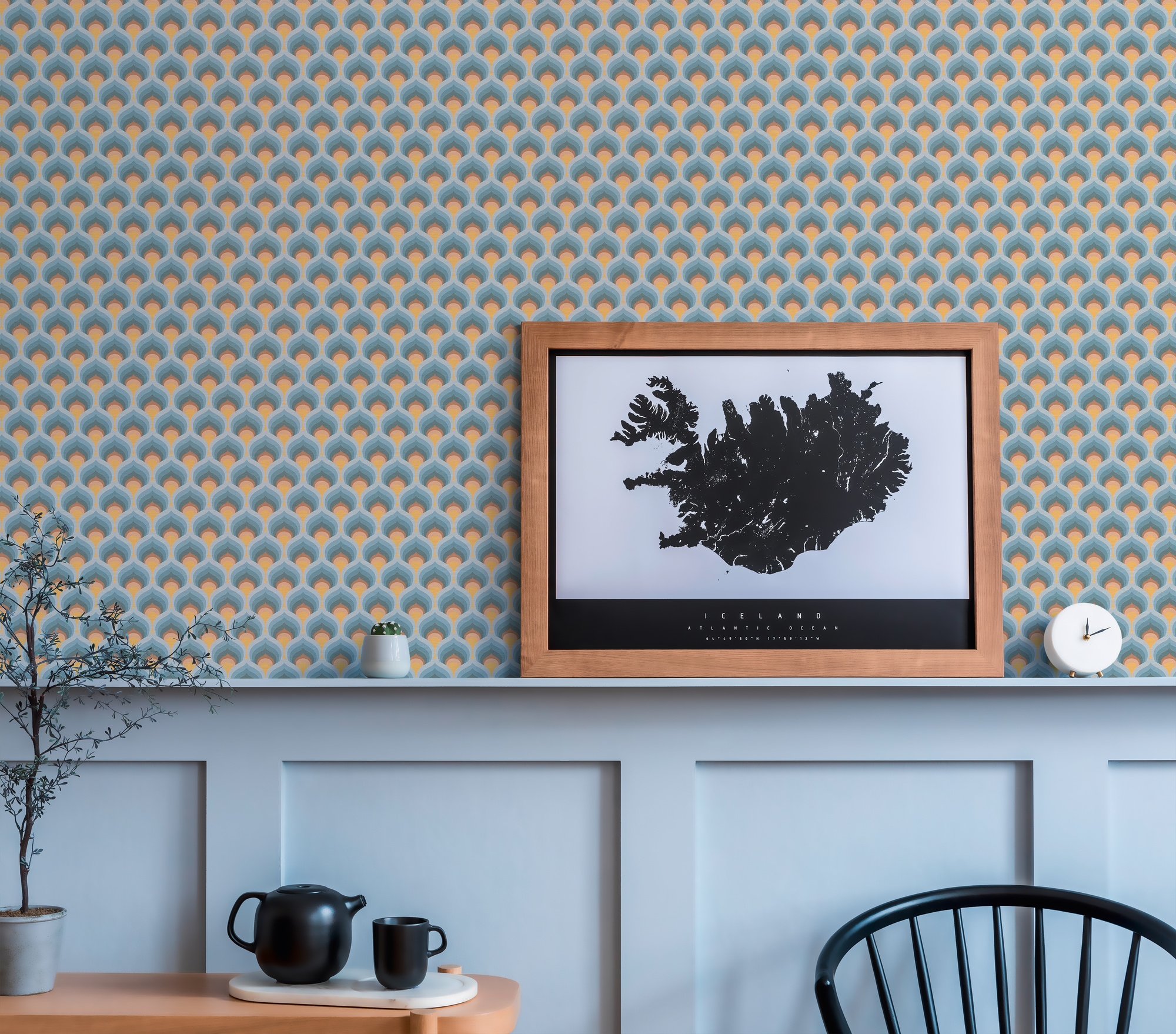 A.S. Création Vliestapete »Retro Chic Grafik-Tapete Mustertapete Retro 3D« matt strukturiert Vintage Vliestapete für Schlafzimmer Küche Wohnzimmer Grafik Design