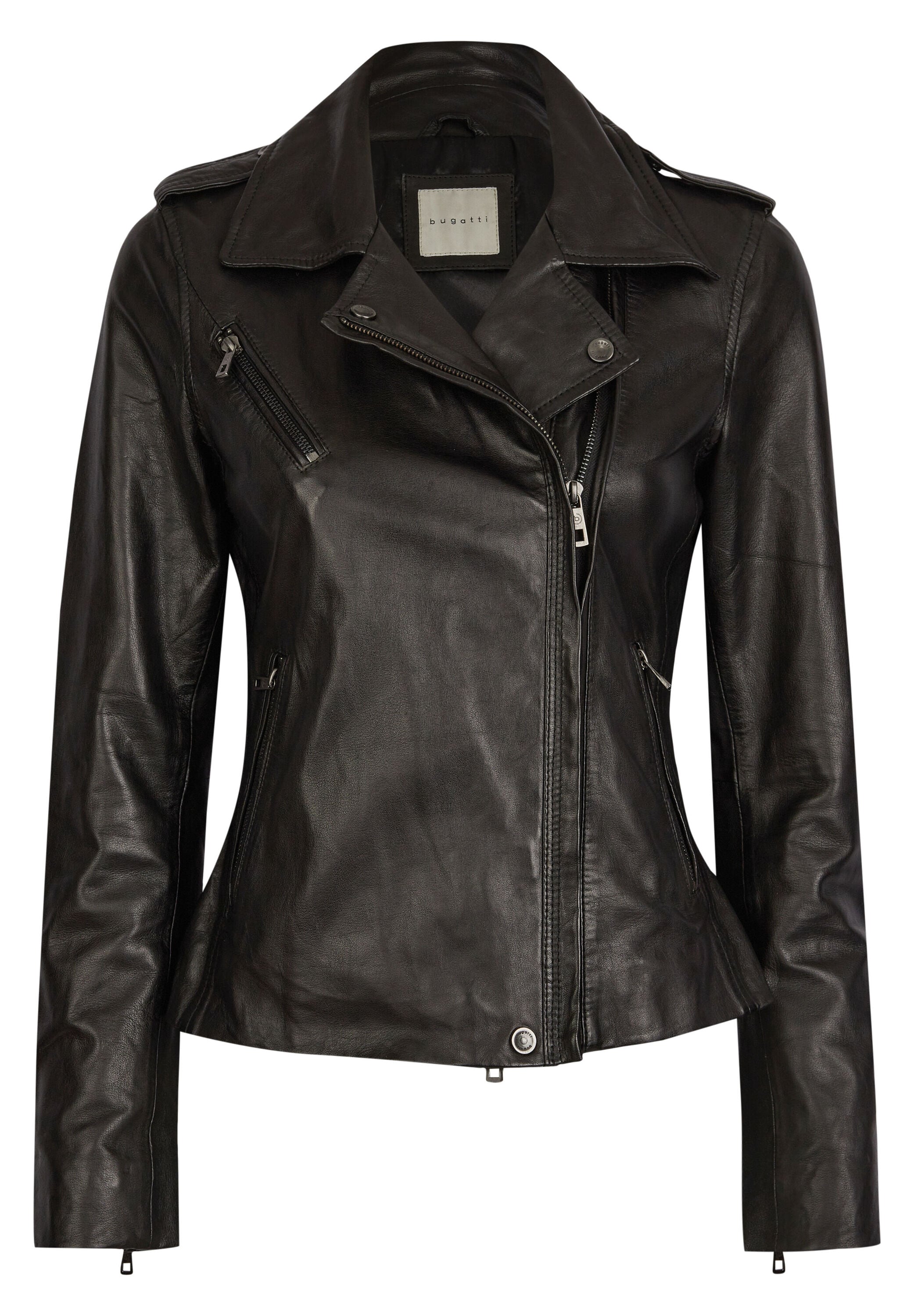 bugatti Lederjacke "BULady-103" ohne Kapuze aus hochwertigem Leder