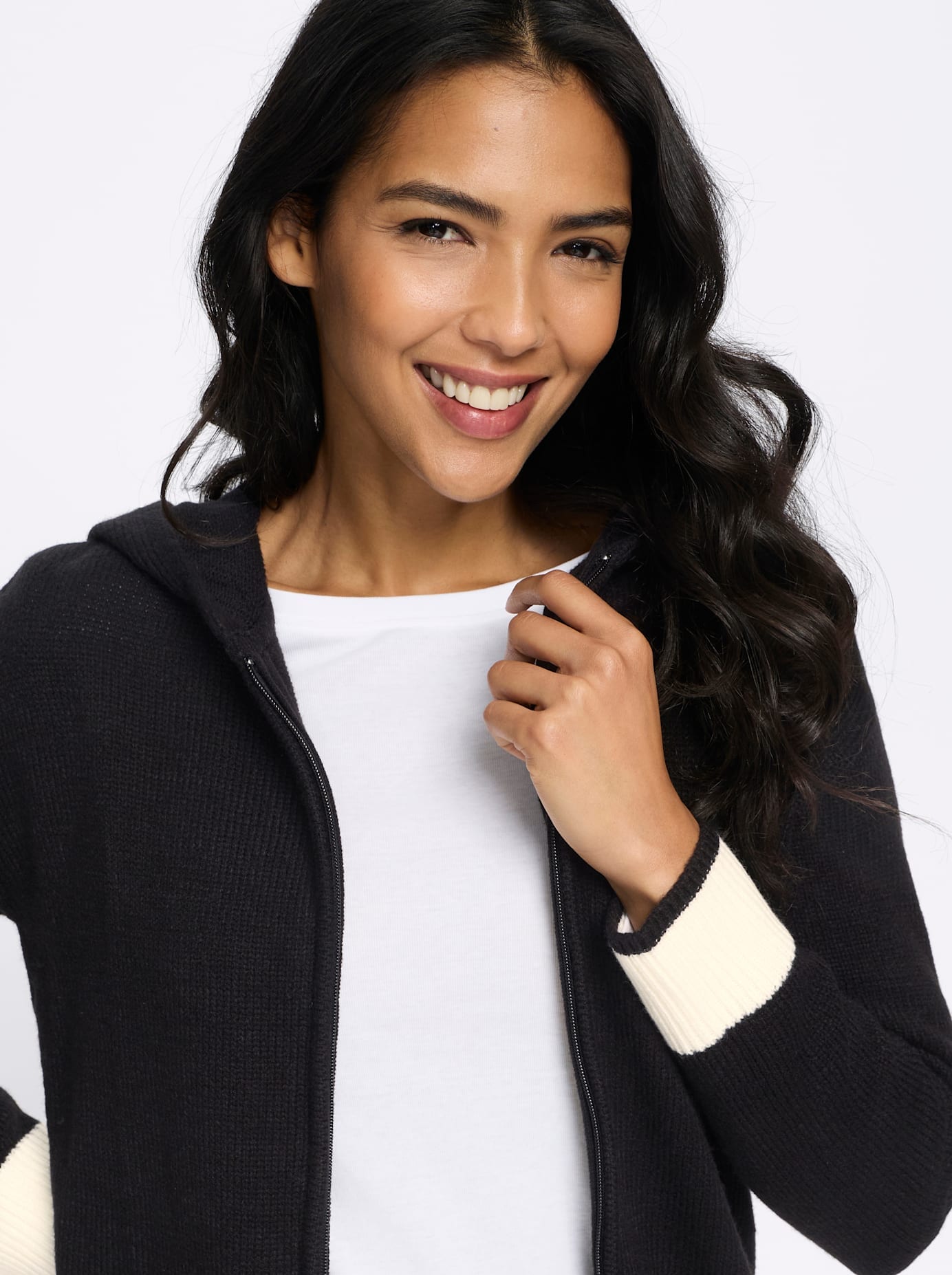Classic Basics Longstrickjacke
