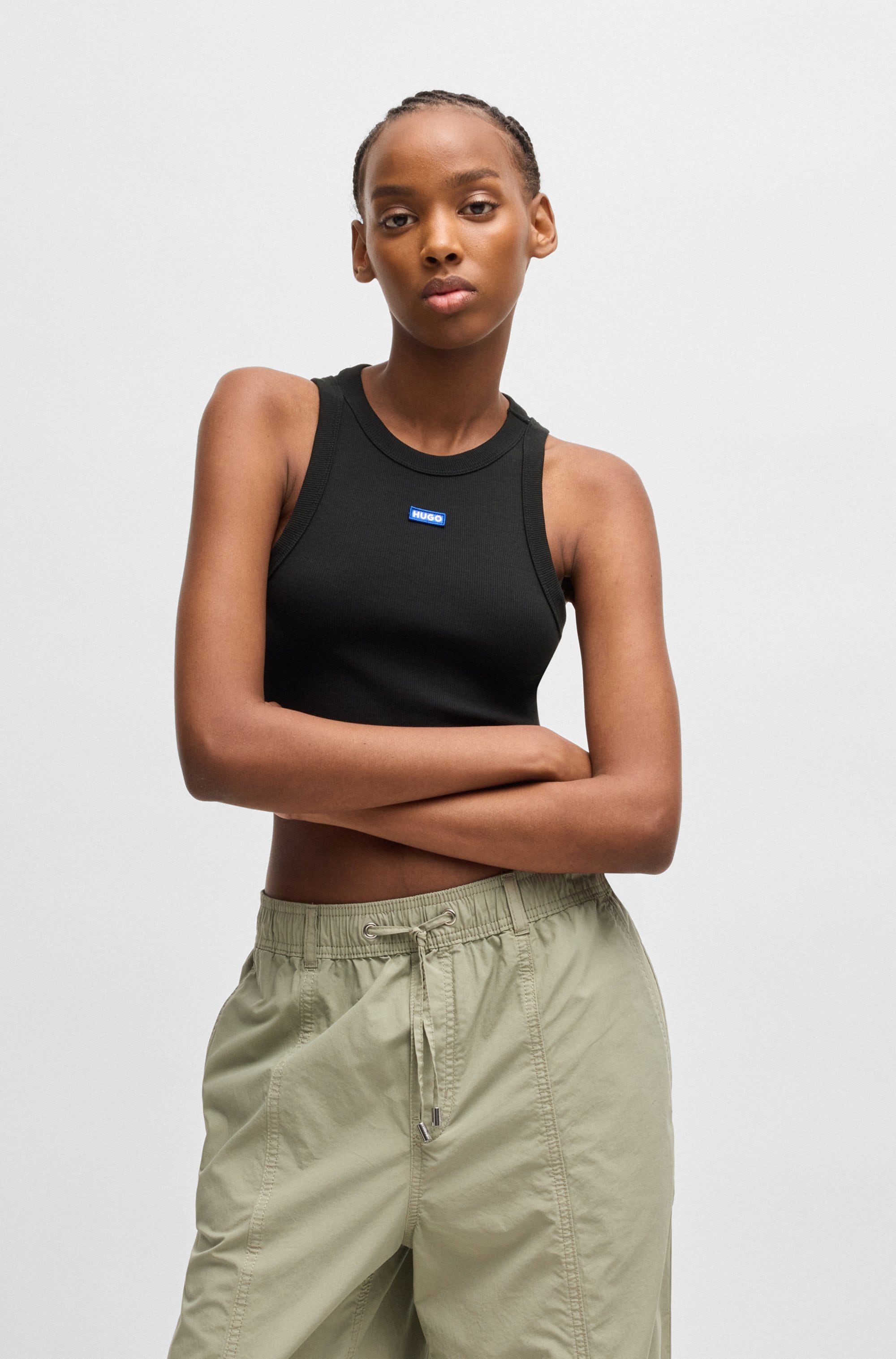HUGO Tanktop "Baby Tank" Cropped-Form