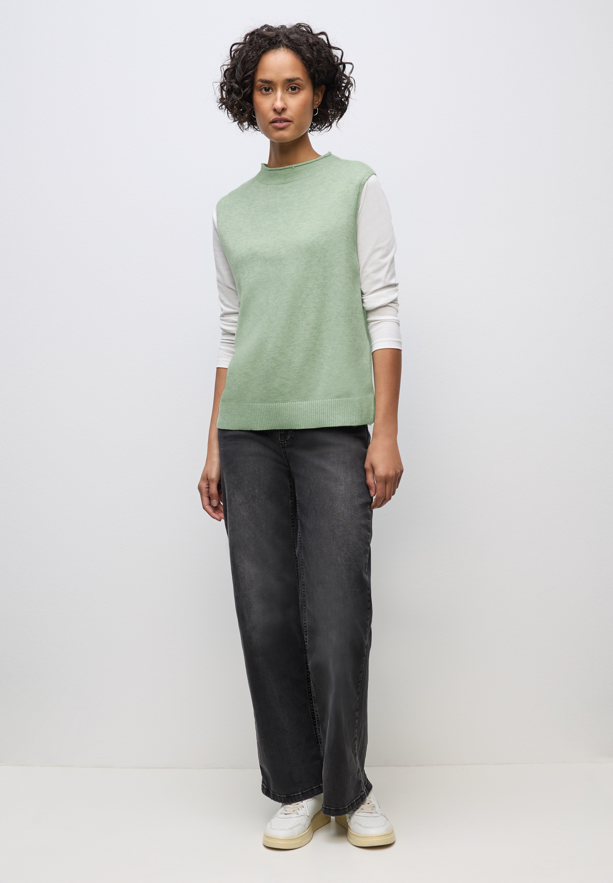 STREET ONE Pullunder aus softem Materialmix