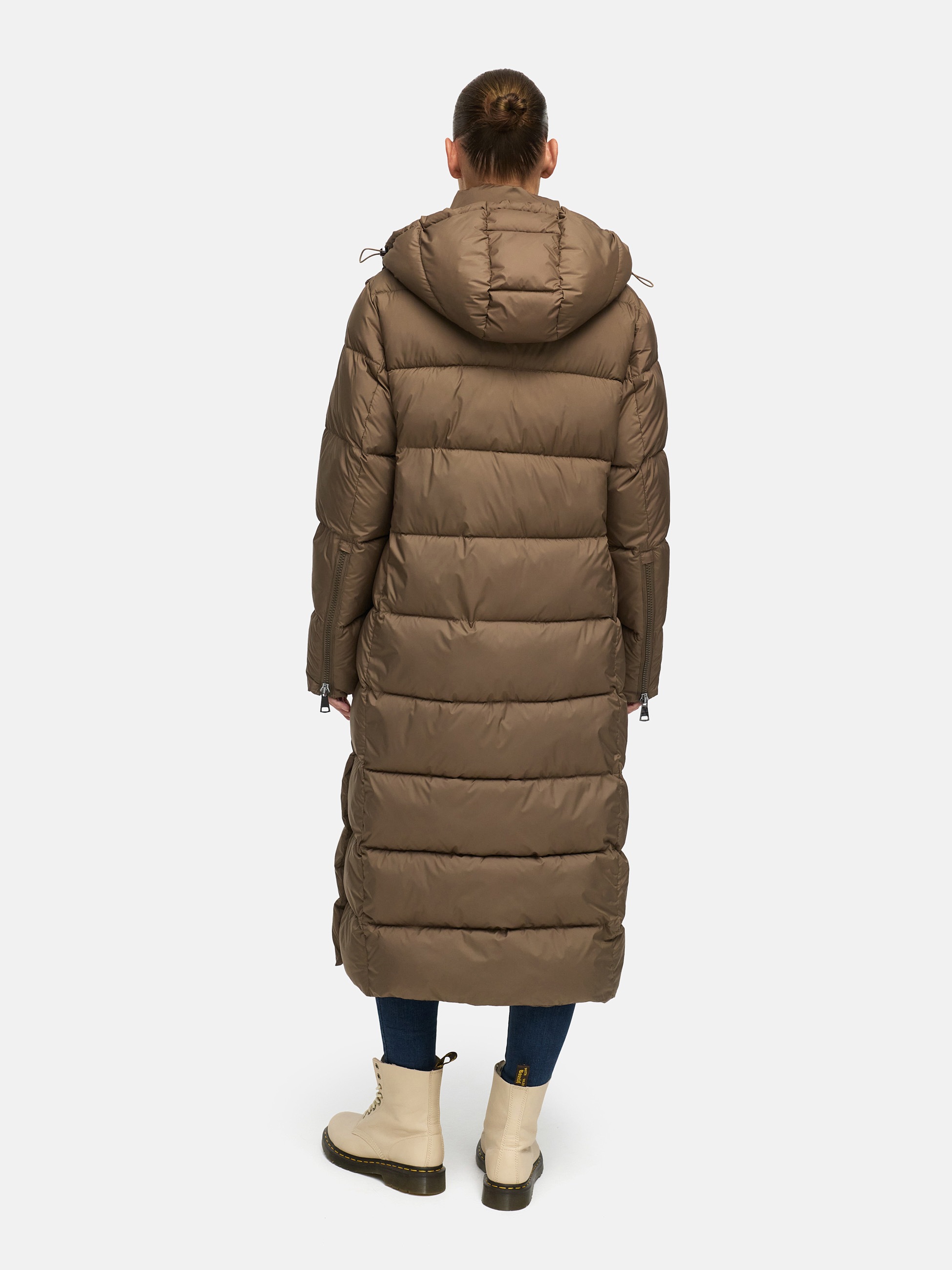 Thumbnail - MANISA Steppmantel mit Stehkragen und abnehmbarer Kapuze