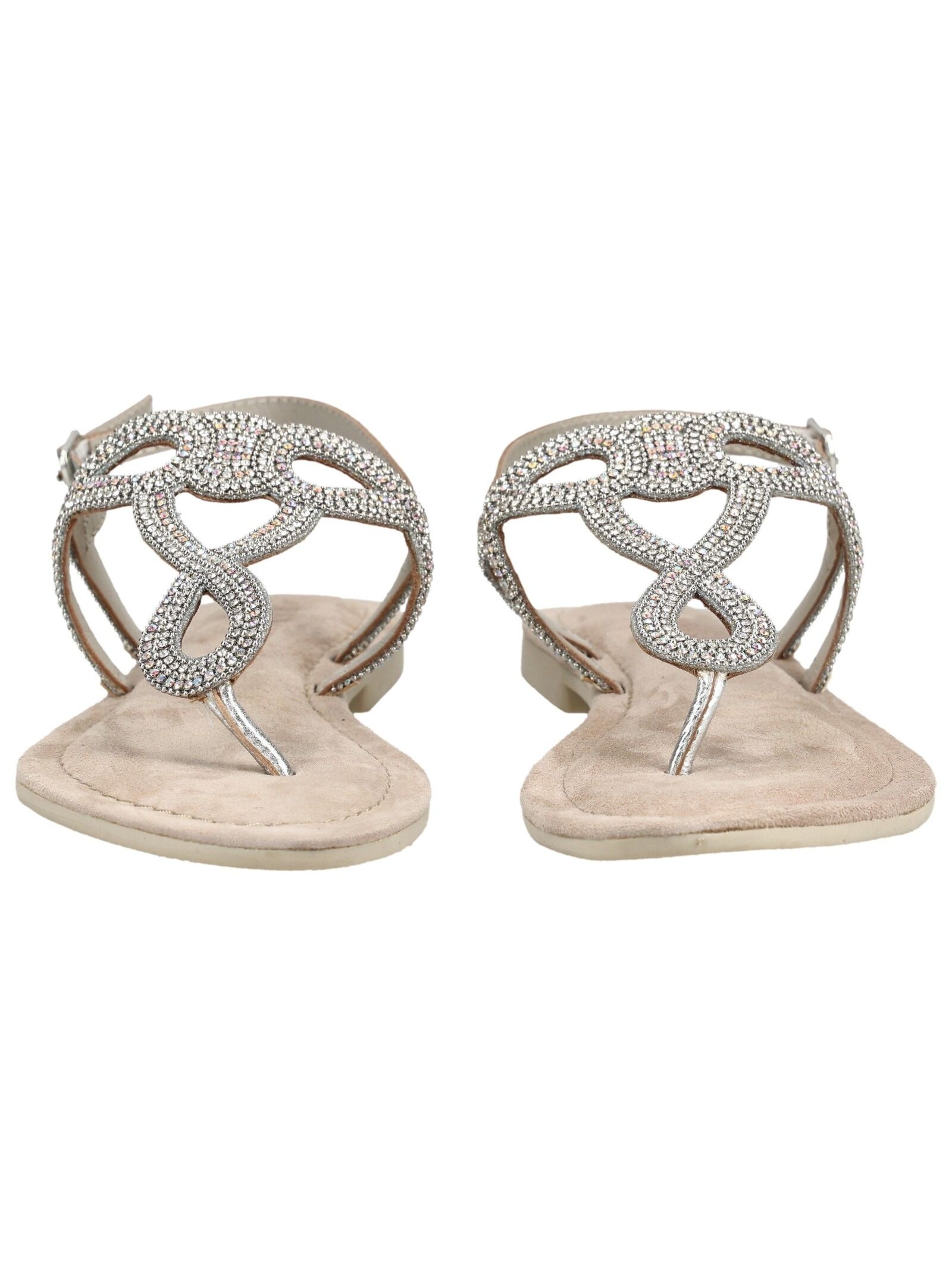 Lazamani Thong Sandals Silver 38 2
