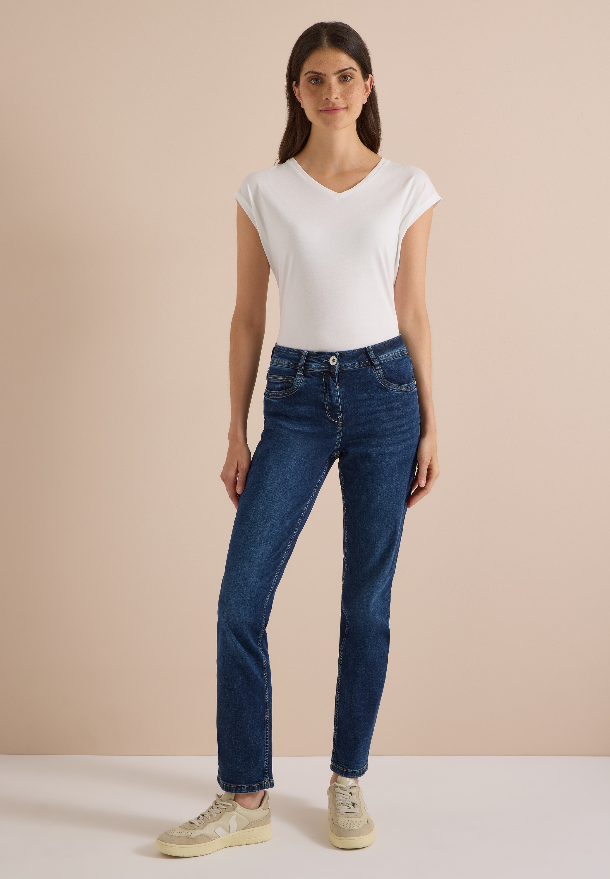 Cecil Slim-fit-Jeans High Waist