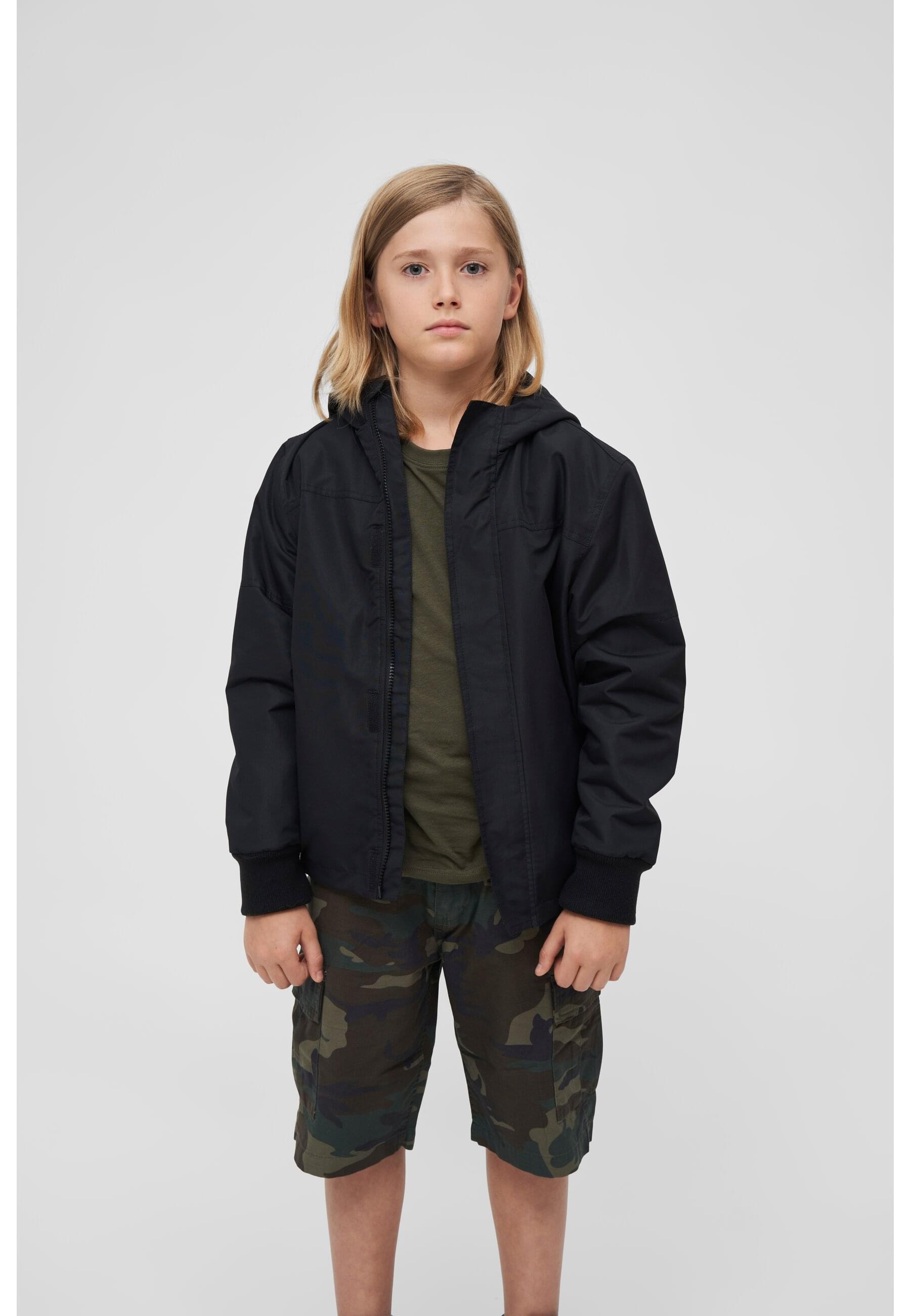 Brandit Allwetterjacke »Brandit Unisex Kids Windbreaker Frontzip« 1 Stk. tlg. mit Kapuze