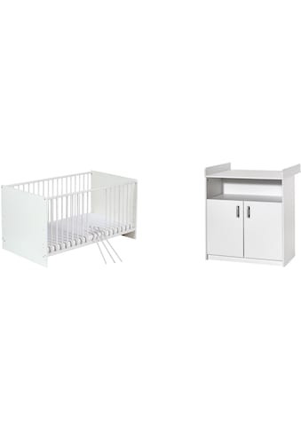 Schardt Babymöbel-Set »Sienna White II«, (Spar-Set, 2 St., Kinderbett, Wickelkommode),... kaufen