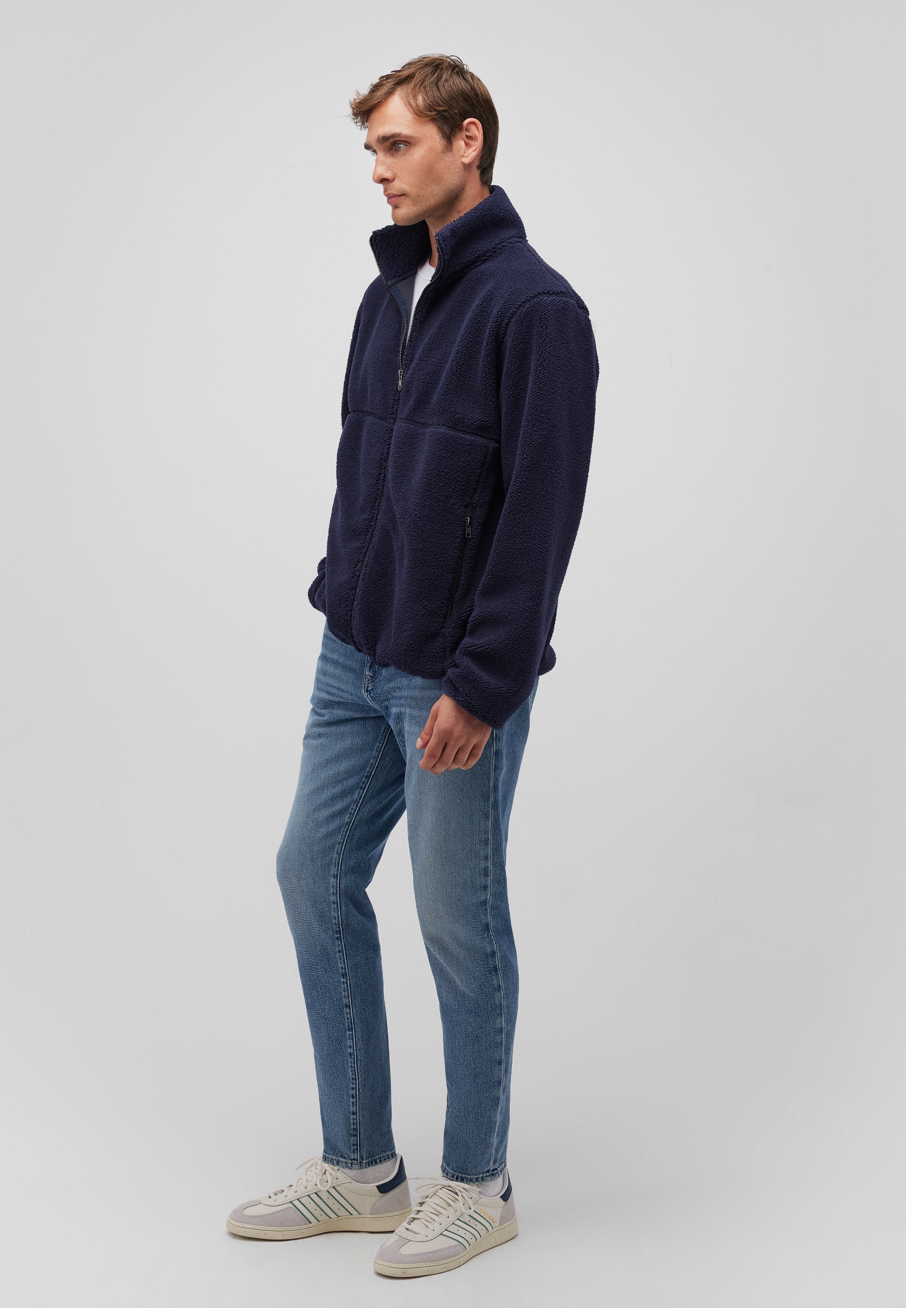 Mavi Longpullover »FULL ZIP SWEATSHIRT«, Jacke mit Teddystoff