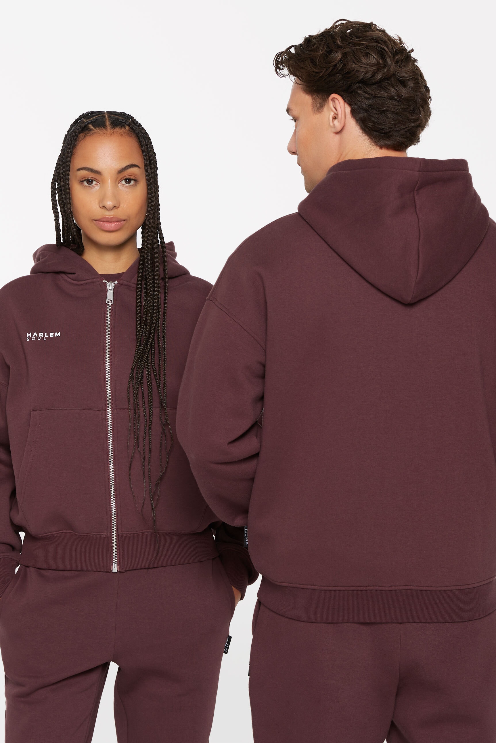 Harlem Soul Kapuzensweatjacke, mit weicher Innenseite